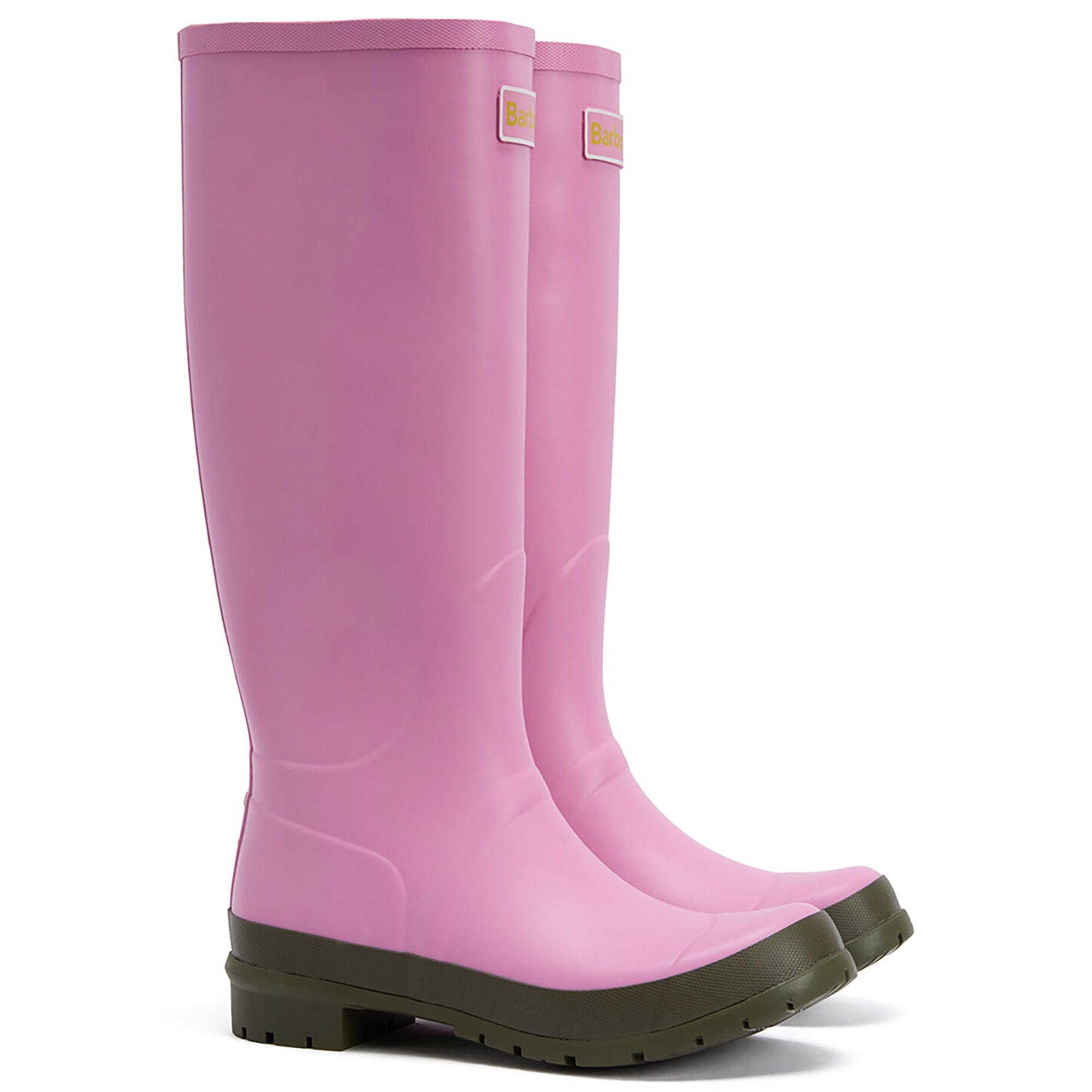 Barbour Abbey Wellington Boot ロングレインブーツ Barbour Women's Abbey Tall Wellington Boots - Pink | British Attire