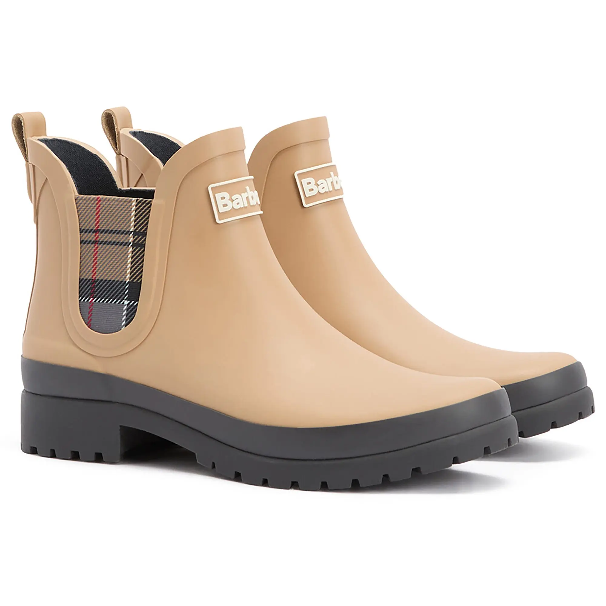 Product image 1 of 11 of Barbour Women's Mallow Chelsea Welly - Beige/Dress Tartan