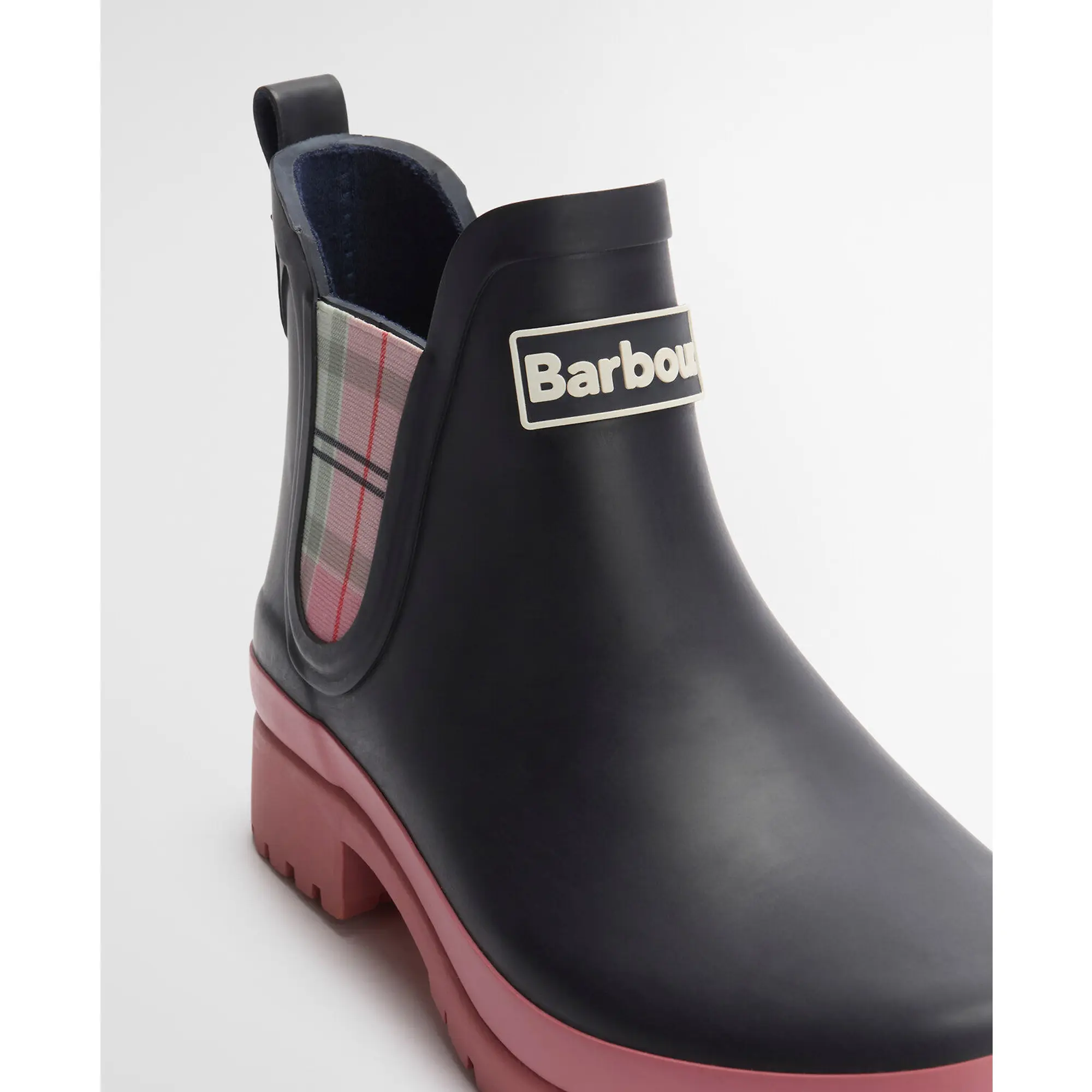 Product image 5 of 11 of Barbour Women's Mallow Chelsea Welly - Navy/Cherry Blossom