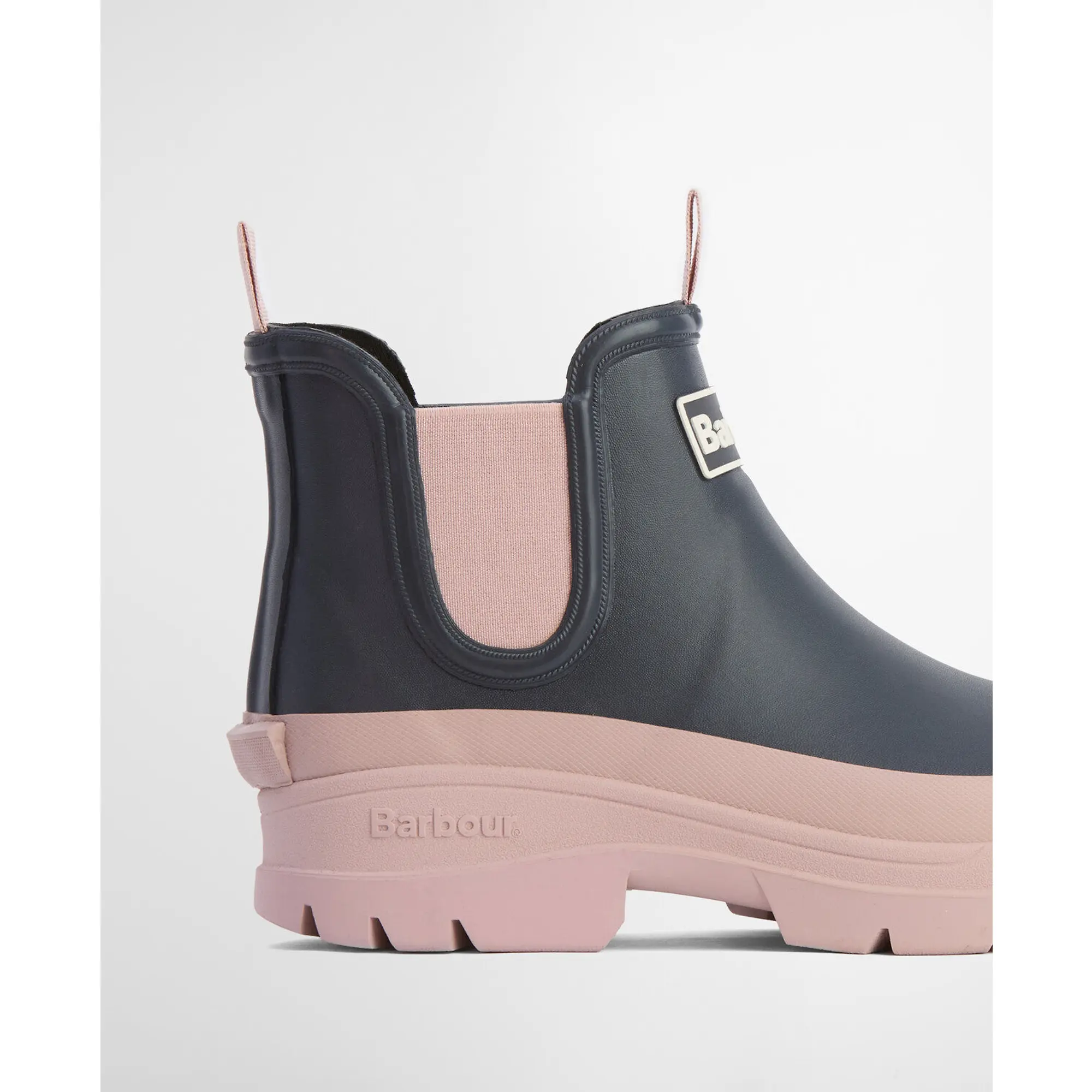 Product image 7 of 13 of Barbour Women's Nimbus Chelsea Wellington Boots - Dusky Grey/Gardenia Pink