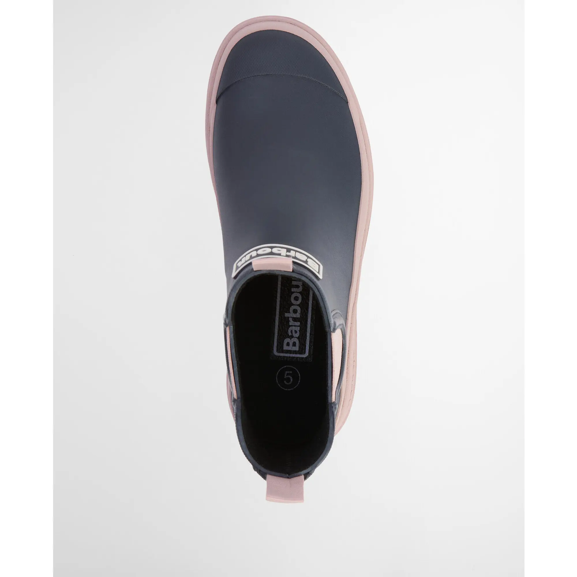 Product image 9 of 13 of Barbour Women's Nimbus Chelsea Wellington Boots - Dusky Grey/Gardenia Pink