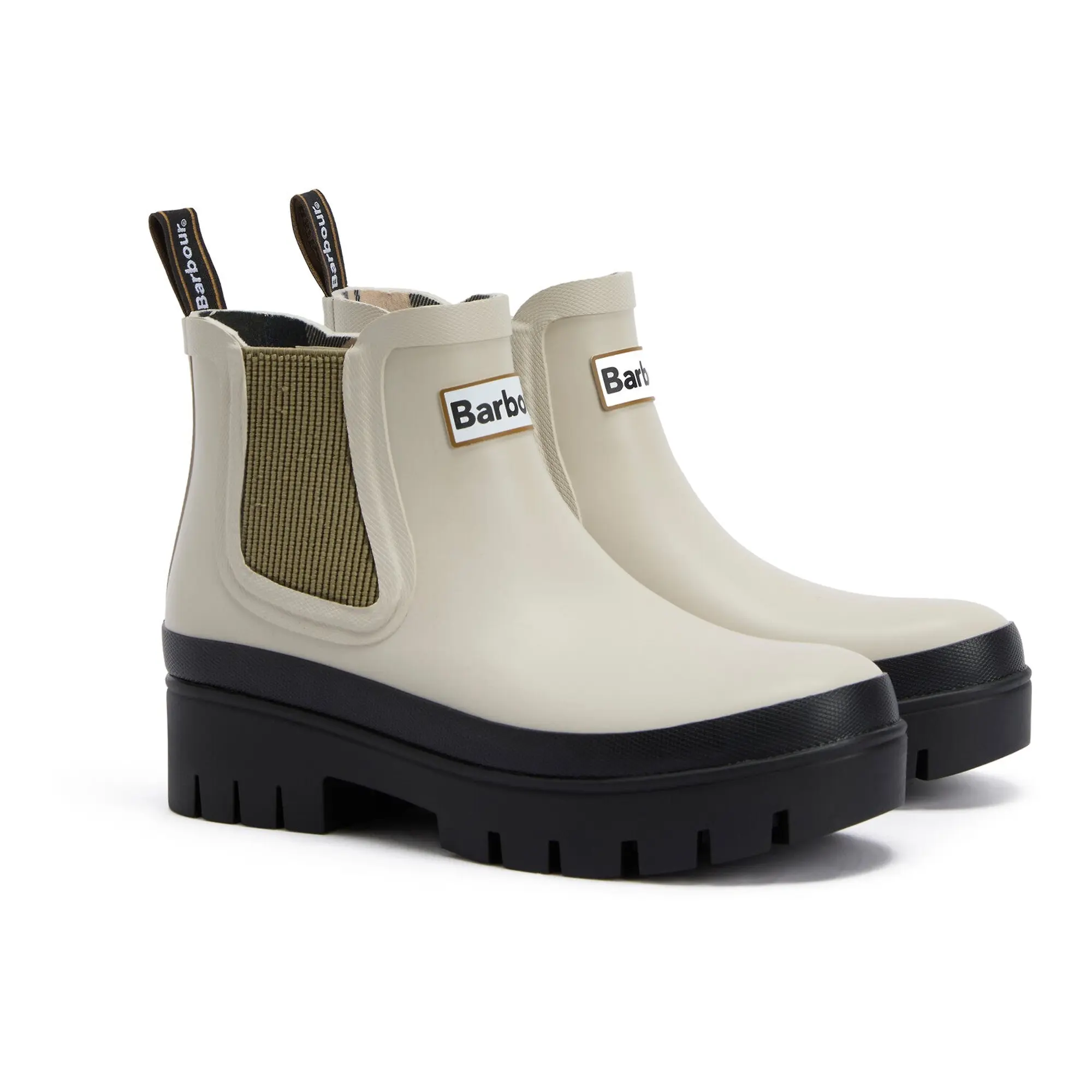 Product image 1 of 14 of Barbour Women's Halton Ankle Wellingtons - Light Oak/Bleached Olive