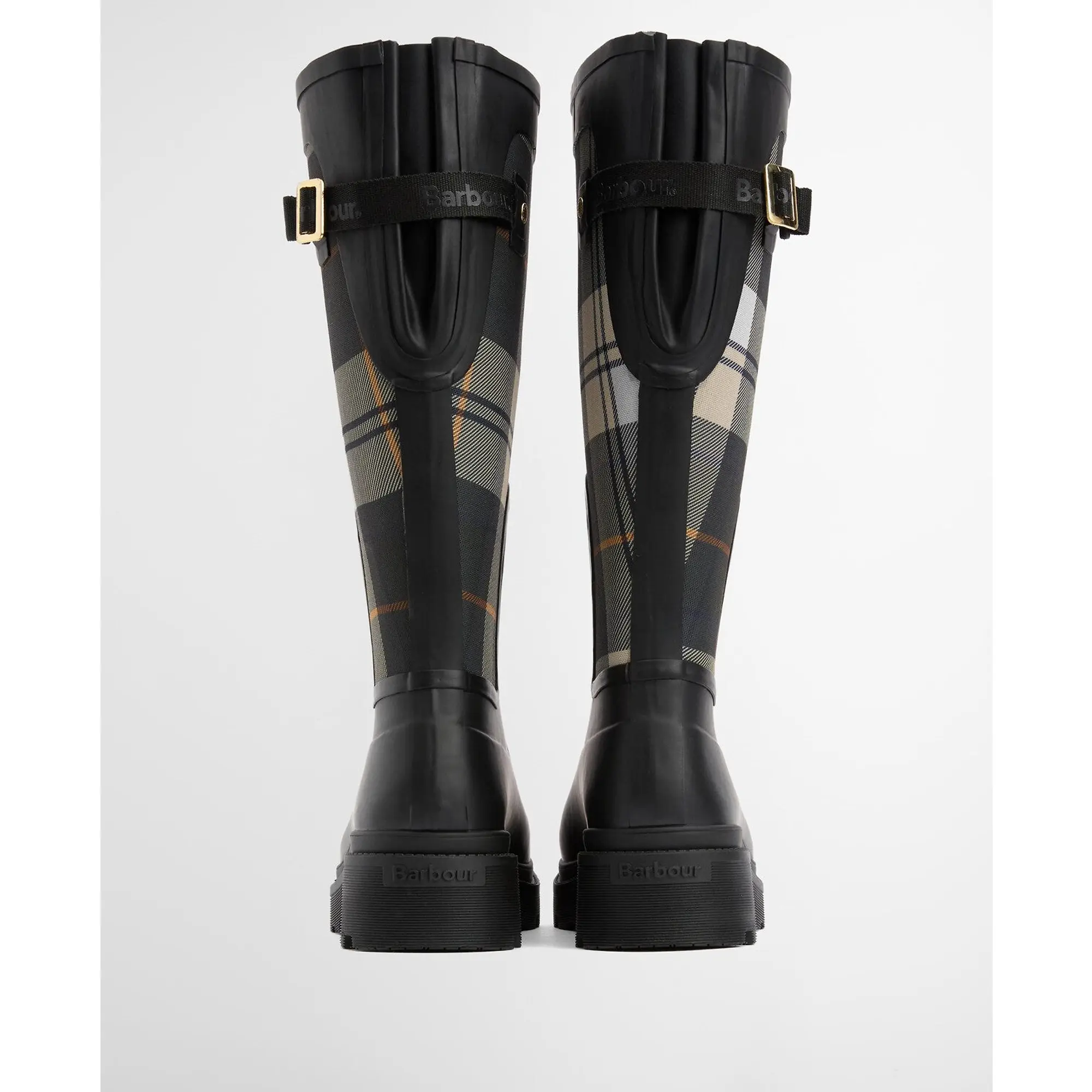 Product image 3 of 10 of Barbour Women's Dena Tall Wellington Boots - Black/Ancient Tartan