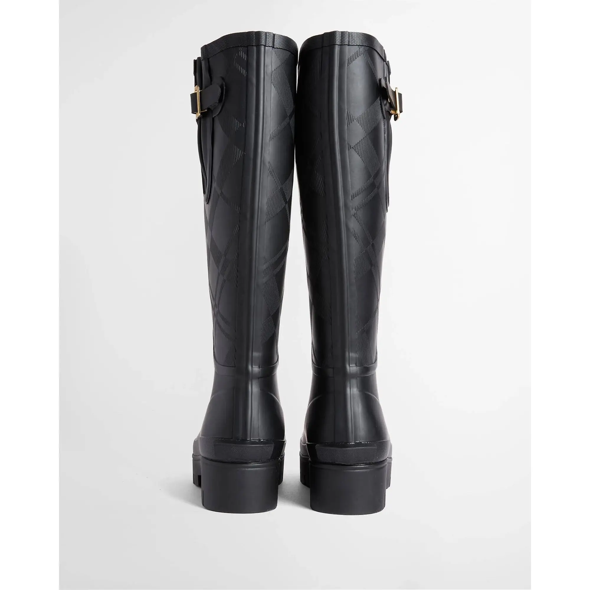 Product image 4 of 6 of Barbour Women's Leighton Tartan Wellington Boots - Black