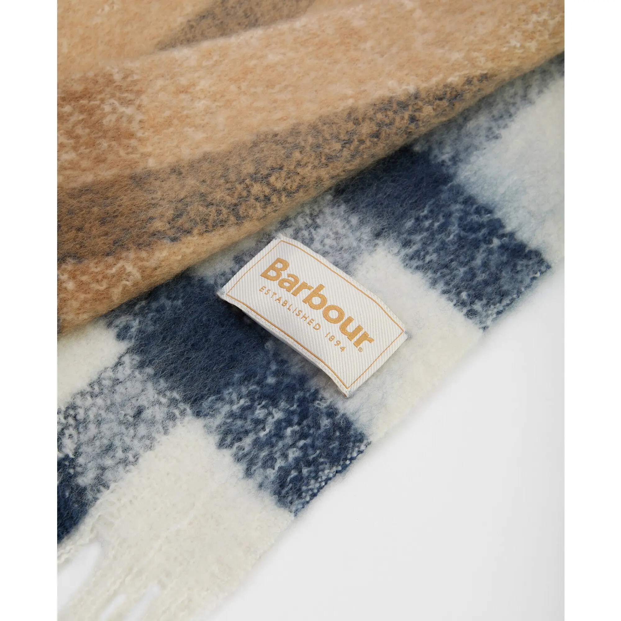 Product image 4 of 6 of Barbour Women's Isla Tartan Boucle Scarf - Hessian Tartan