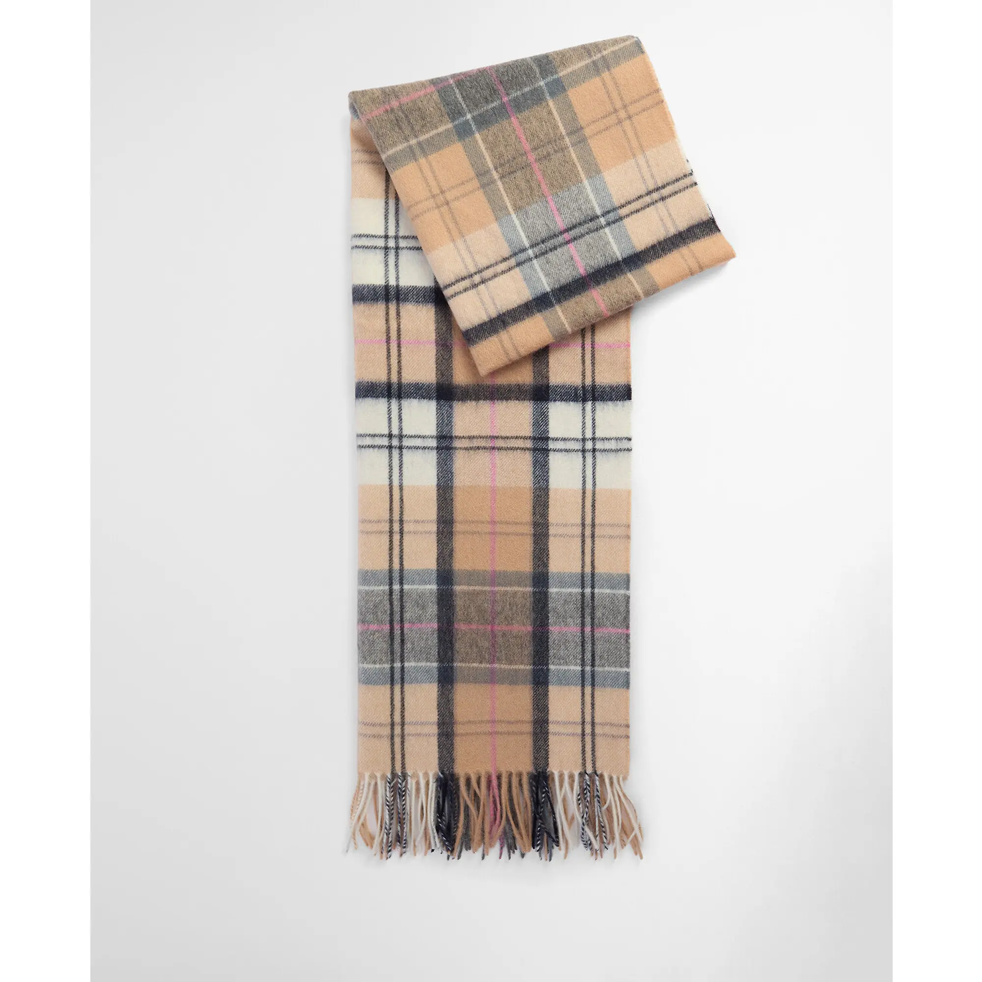 Product image 2 of 6 of Barbour Women's Serena Tartan Lambswool Scarf - Dress/Hessian