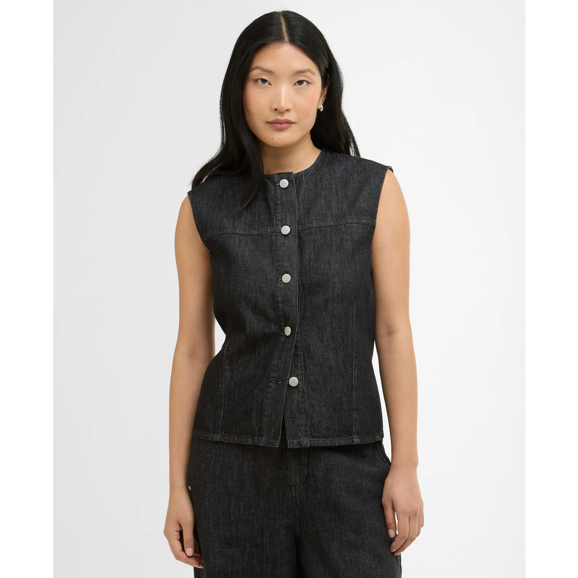Product image 2 of 6 of Barbour Women's Myra Denim Shirt - Black Denim