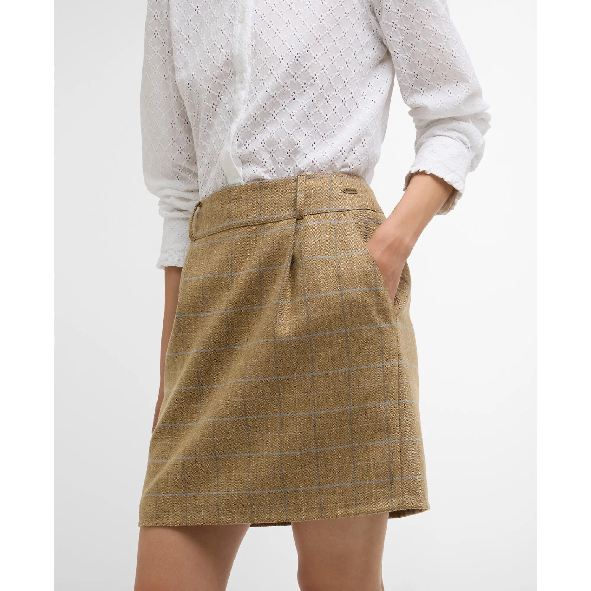 Product image 5 of 7 of Barbour Women's Petunia Mini Skirt - Soft Blue Tweed