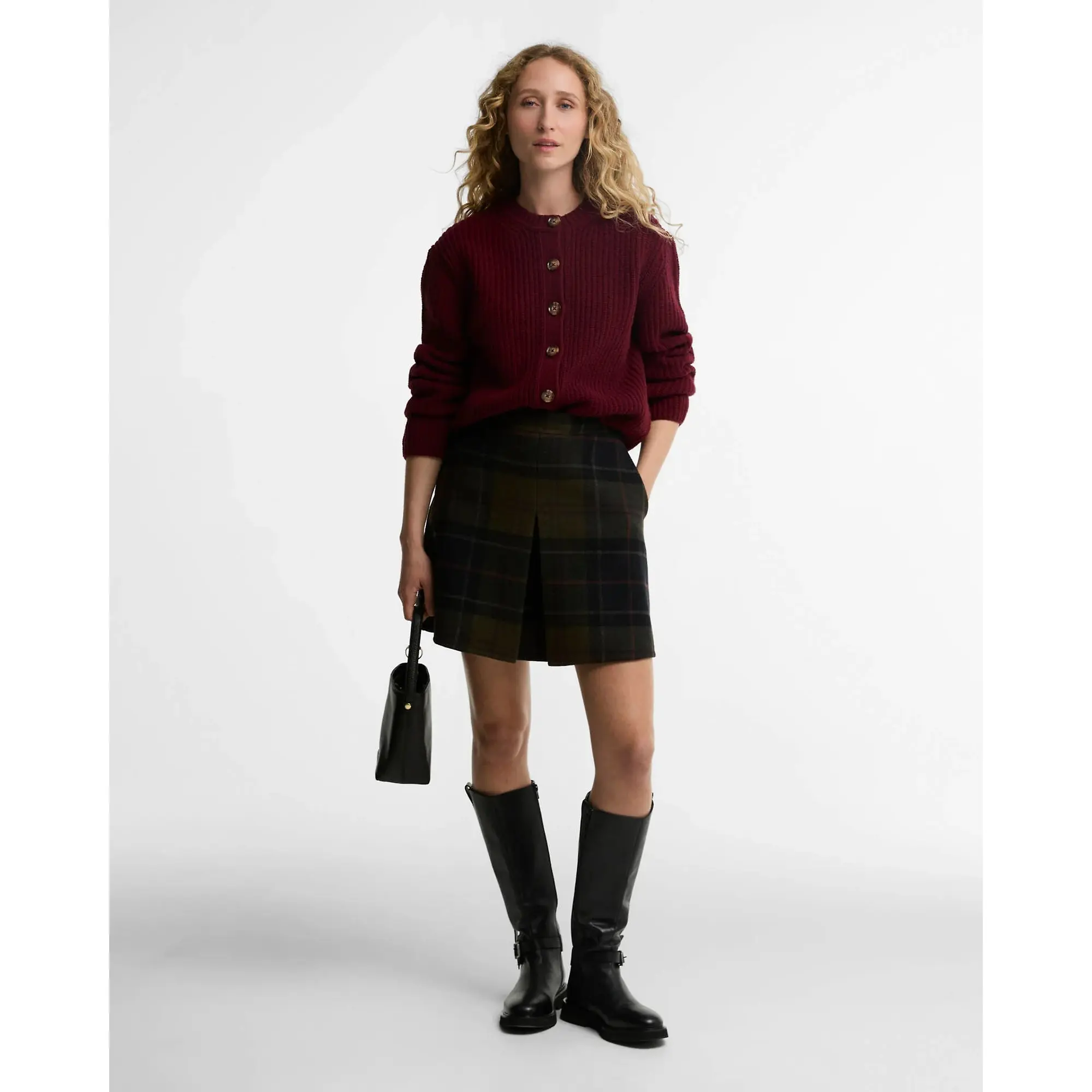 Product image 2 of 5 of Barbour Women's Marlow Tartan Mini Skirt - Shadow Classic Tartan