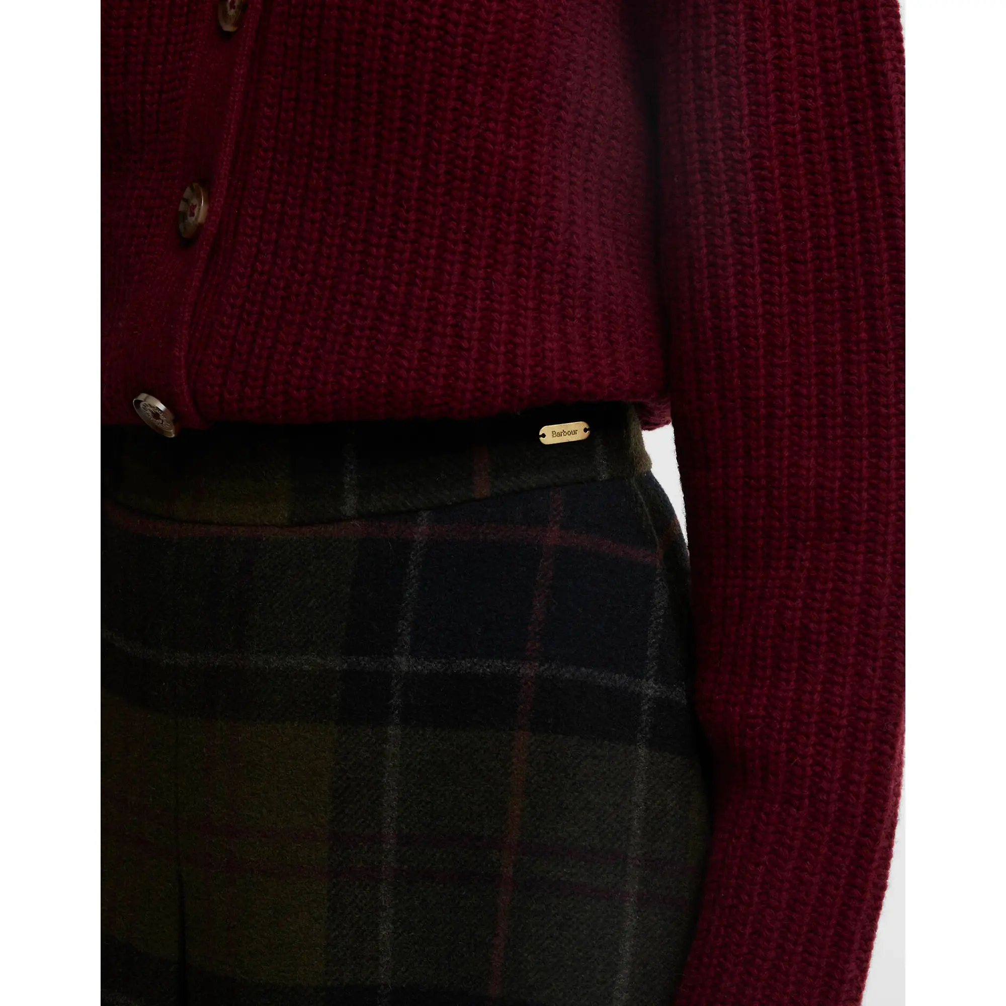 Product image 5 of 5 of Barbour Women's Marlow Tartan Mini Skirt - Shadow Classic Tartan