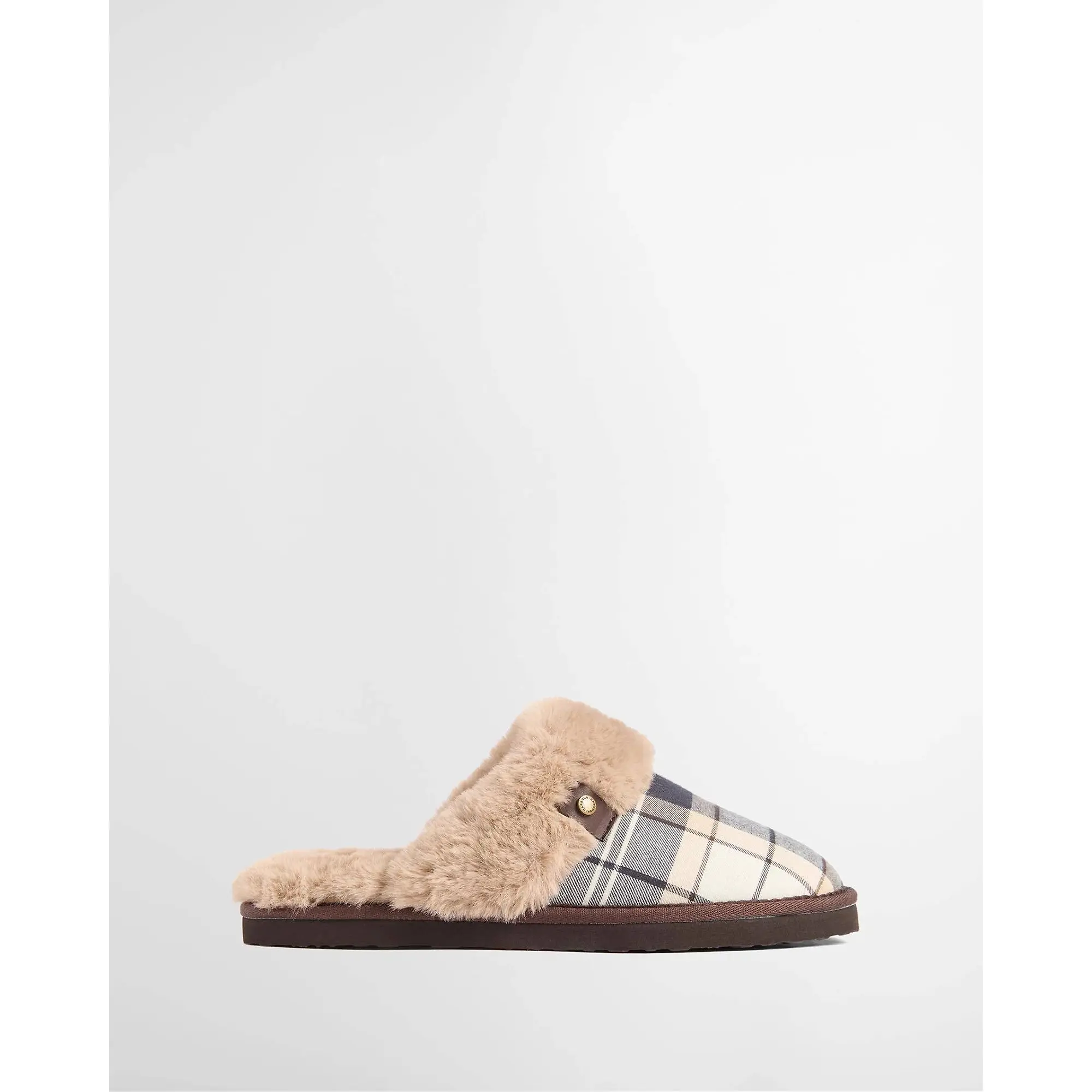 Product image 2 of 5 of Barbour Women's Claudia Tartan Mule Slippers - Light Birchwood Dress Tartan
