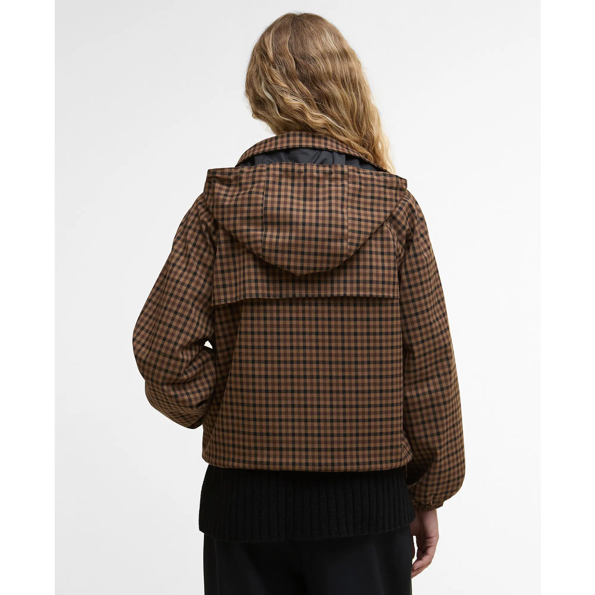 Product image 3 of 8 of Barbour Women's Audrey Showerproof Jacket - Vicuna Gingham Check