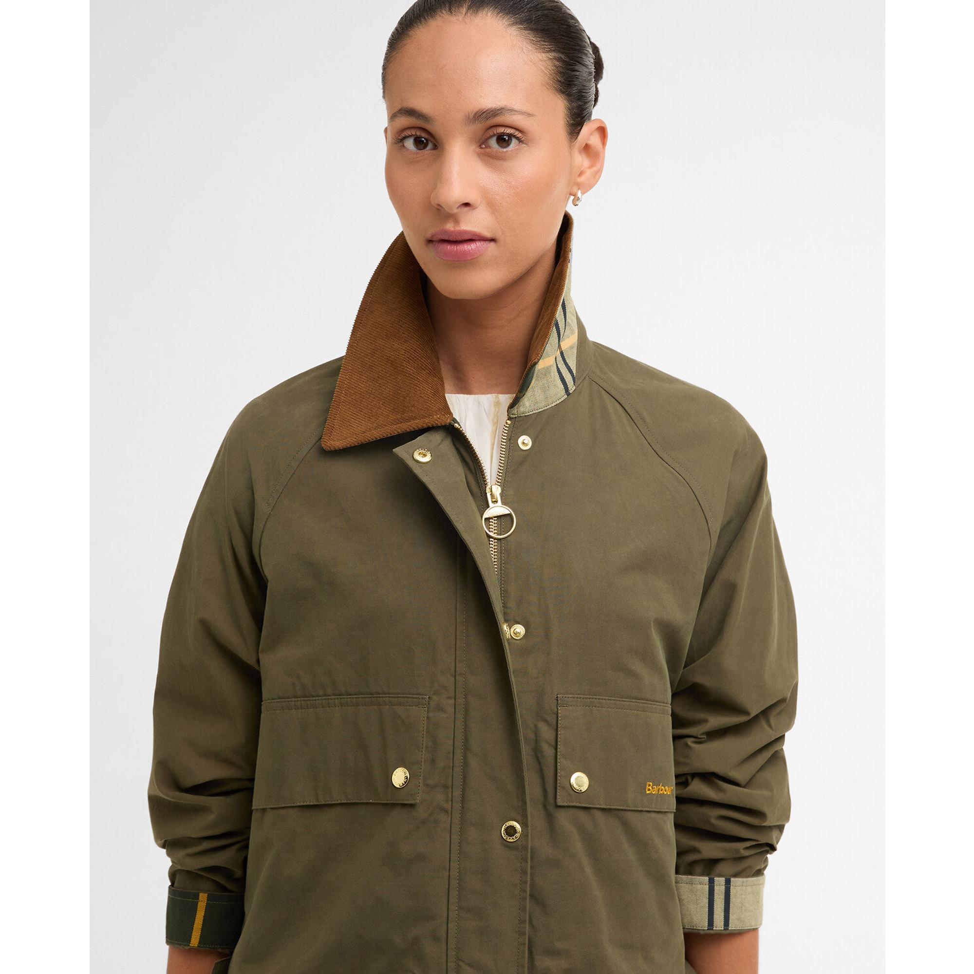 Barbour Women's Medland Showerproof Jacket - Ivy Green/Ancient