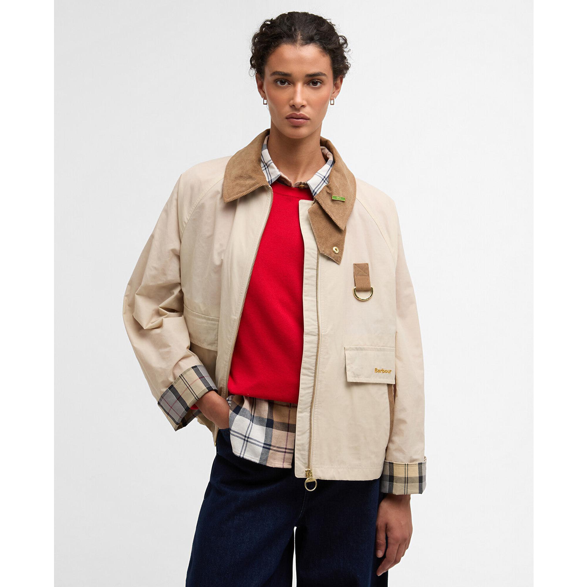 Barbour Women's Icons Spey Showerproof Jacket - Jasmine/Dress