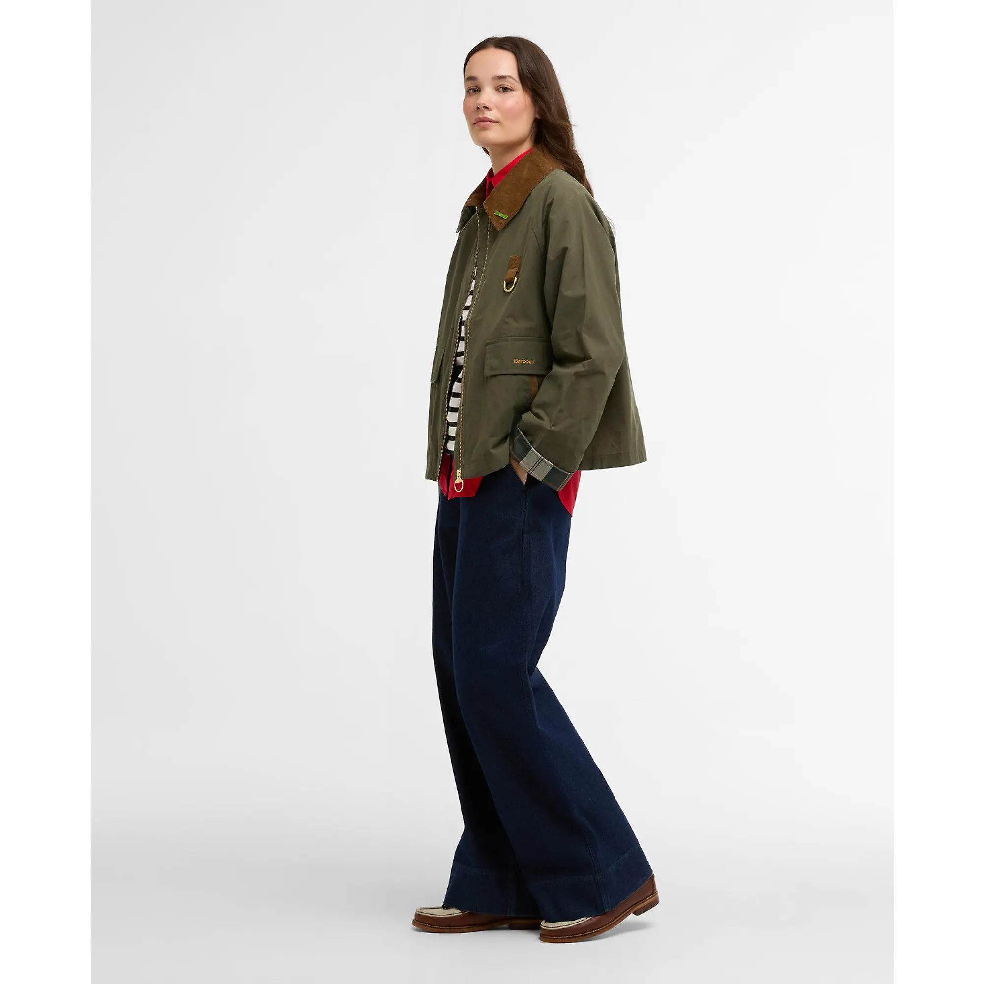 Product image 3 of 6 of Barbour Women's Icons Spey Showerproof Jacket - Ivy Green/Ancient