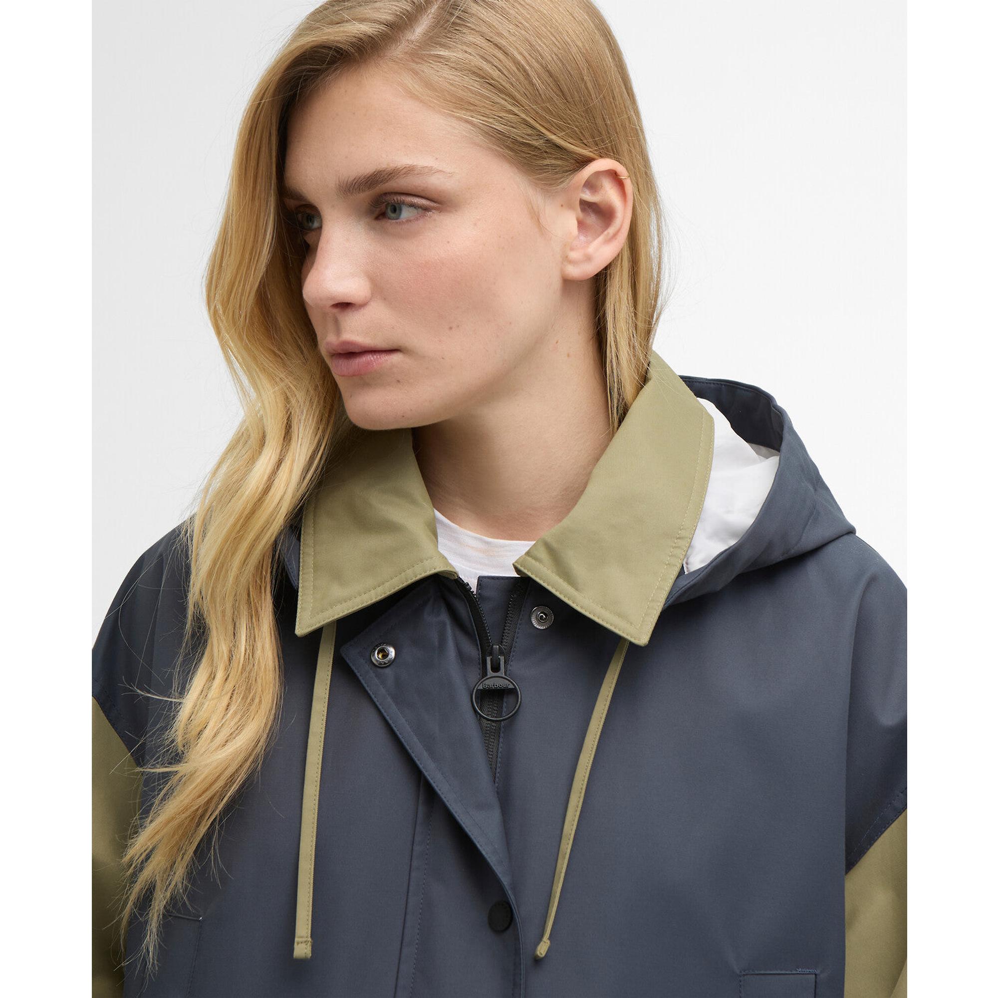 Barbour Women's Blearigg Showerproof Jacket - Dusk Grey/Gardenia