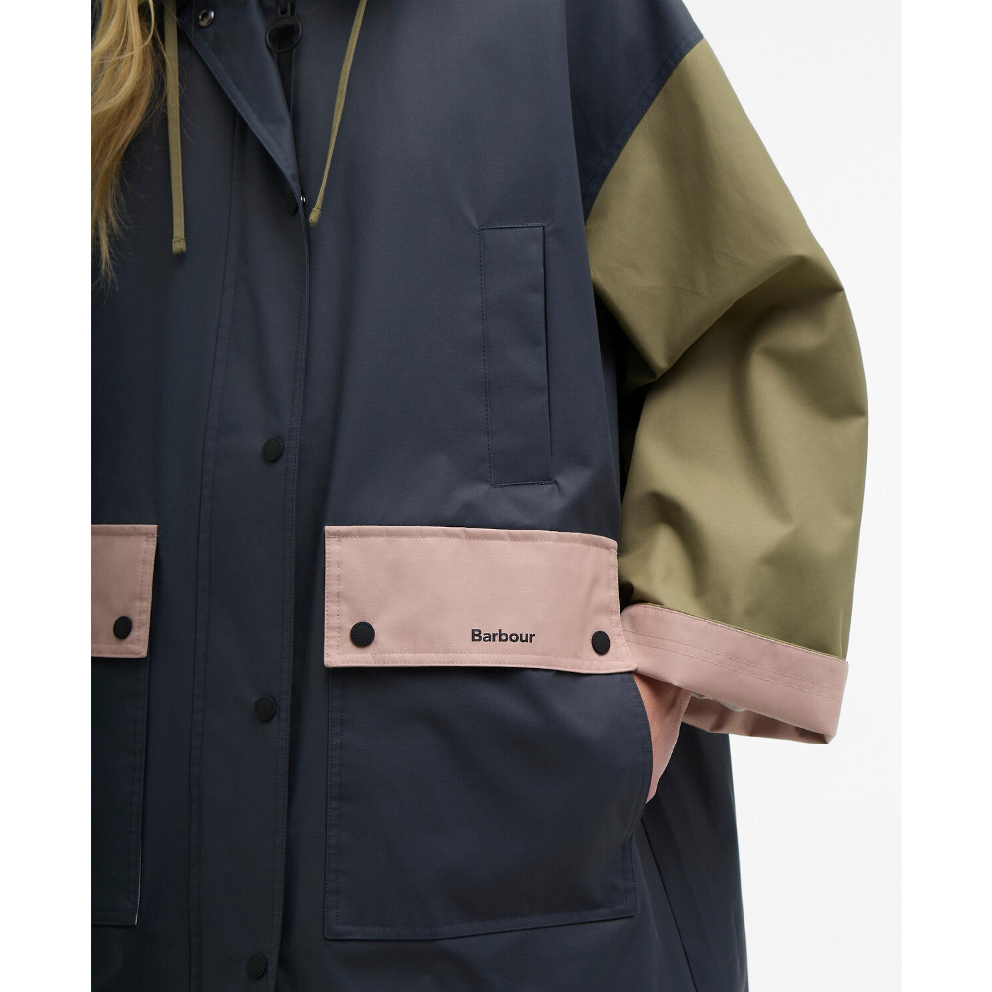 Barbour Women's Blearigg Showerproof Jacket - Dusk Grey/Gardenia