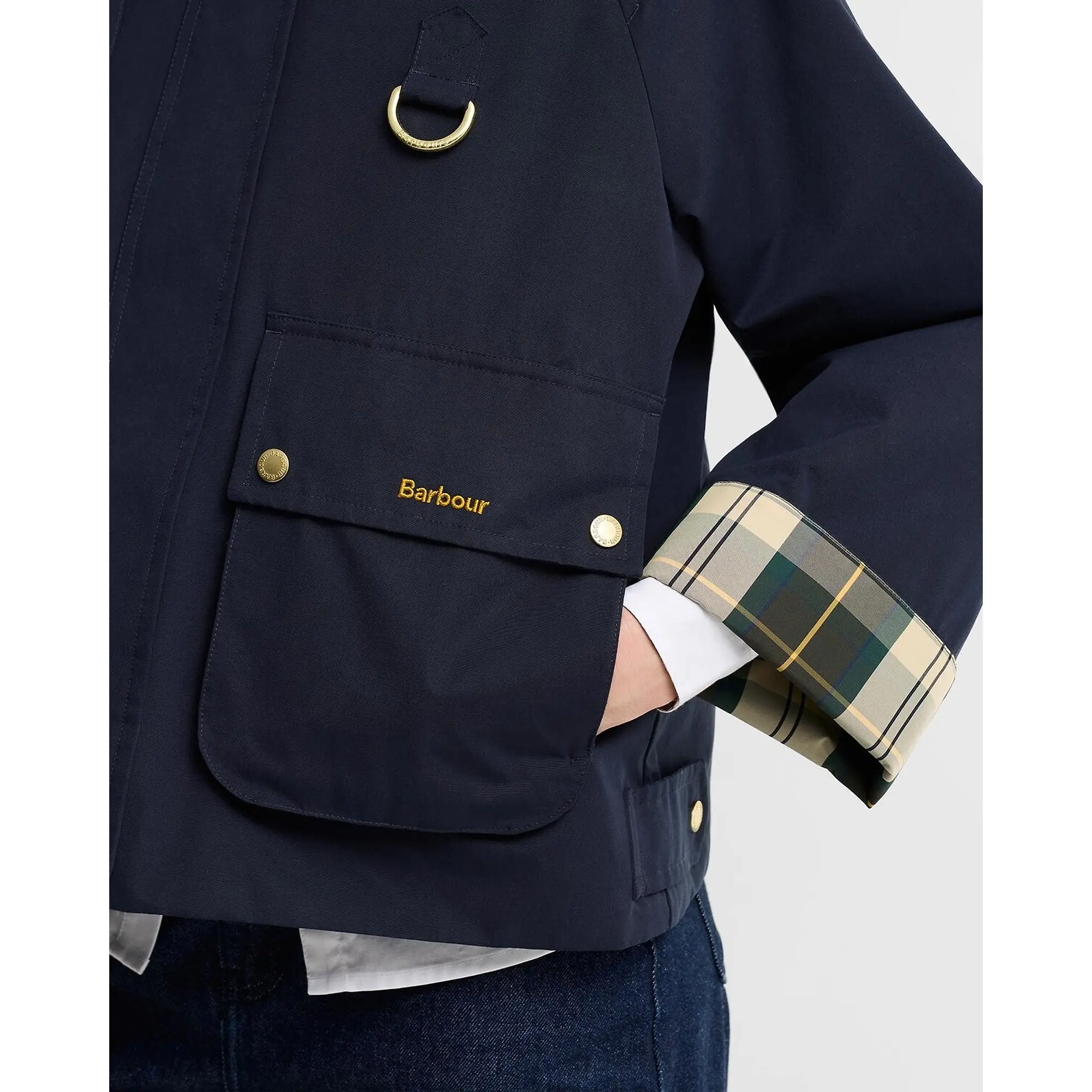 Product image 6 of 7 of Barbour Women's Terrington SP Quilted Jacket - Dark Navy / Shadow Classic