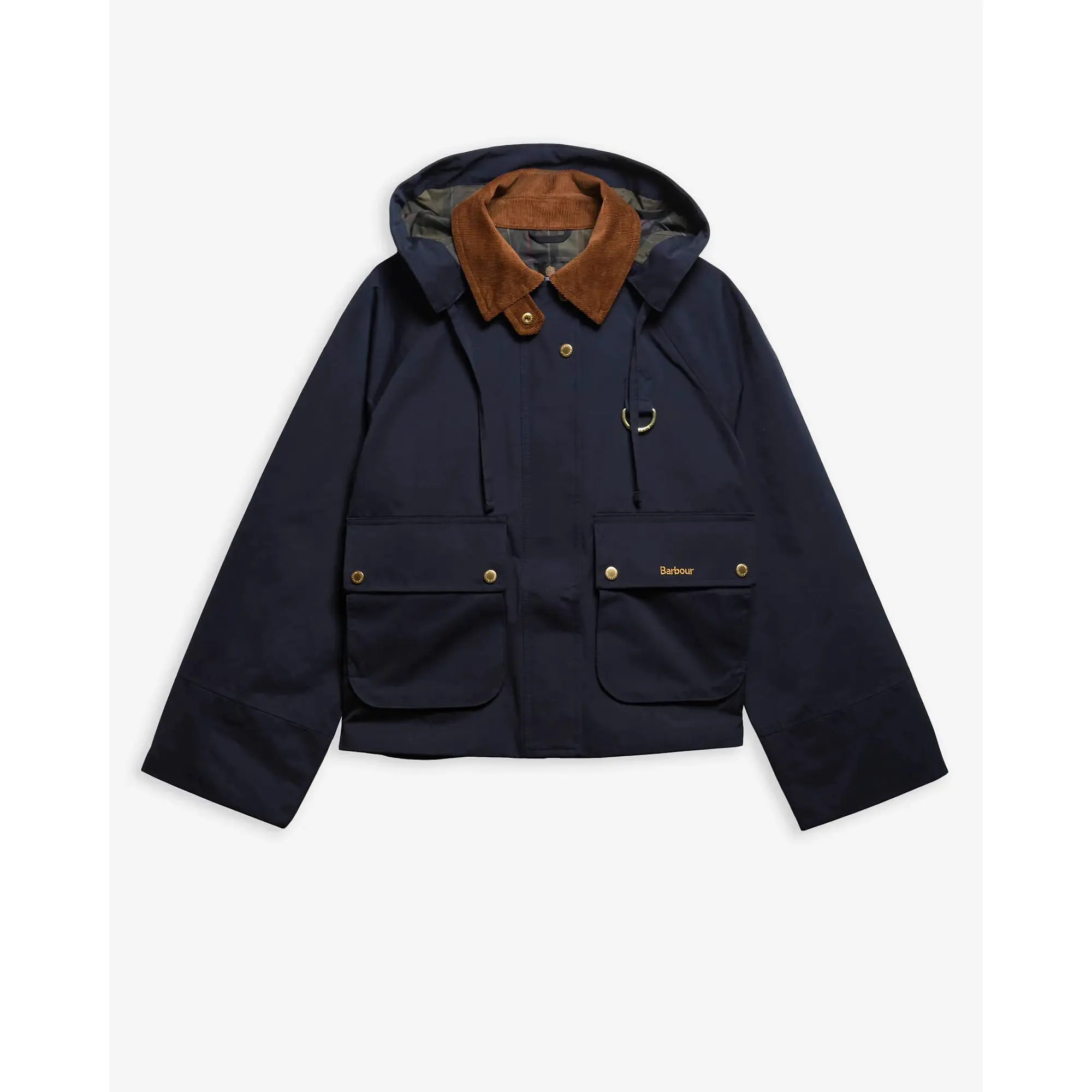 Product image 1 of 6 of Barbour Women's Terrington Showerproof Jacket - Dark Navy / Shadow Classic tartan lining.