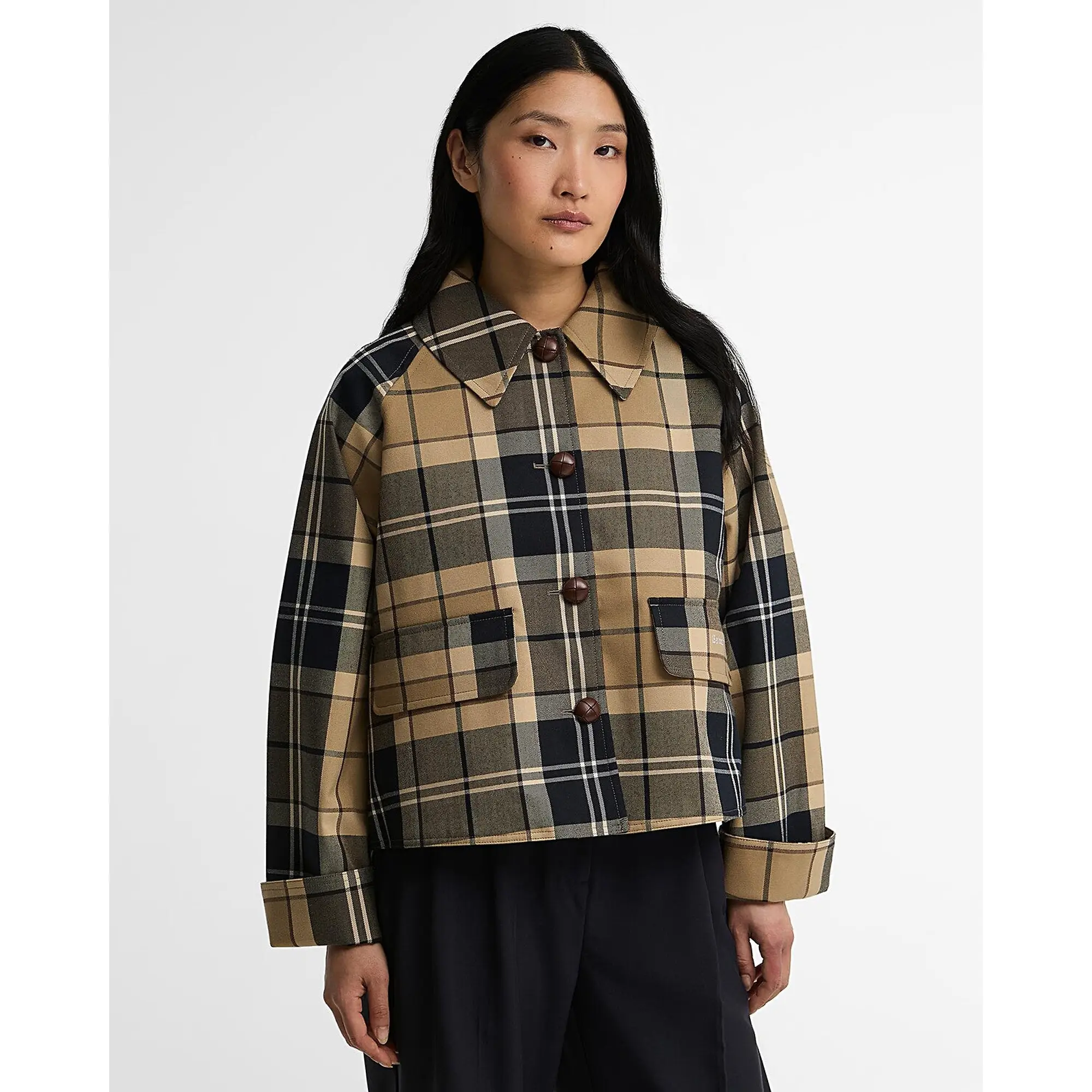 Product image 3 of 7 of Barbour Women's Delilah Check Jacket - Birchwood Dress