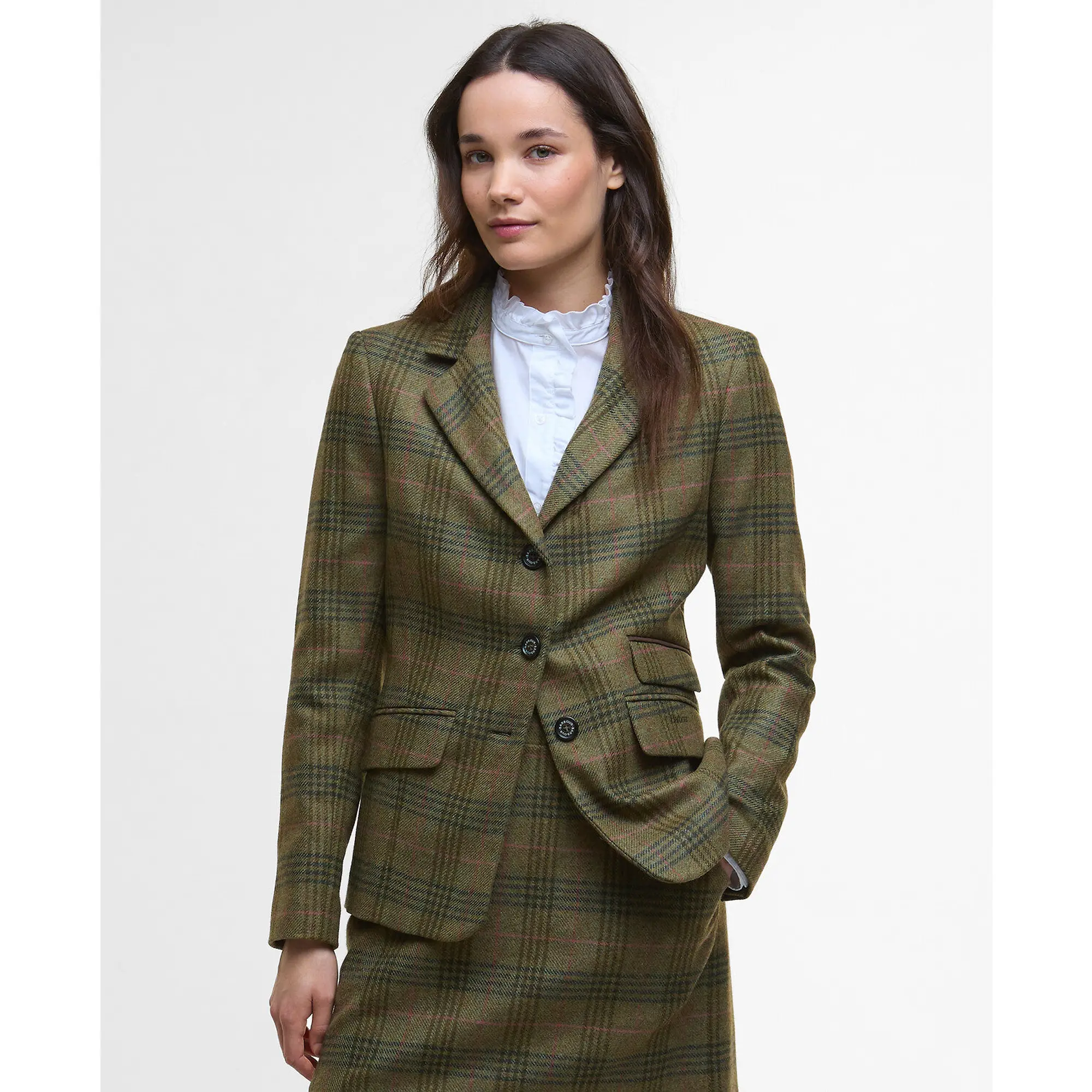 Product image 2 of 7 of Barbour Women's Carlby Tailored Jacket - Arabesque/Brown