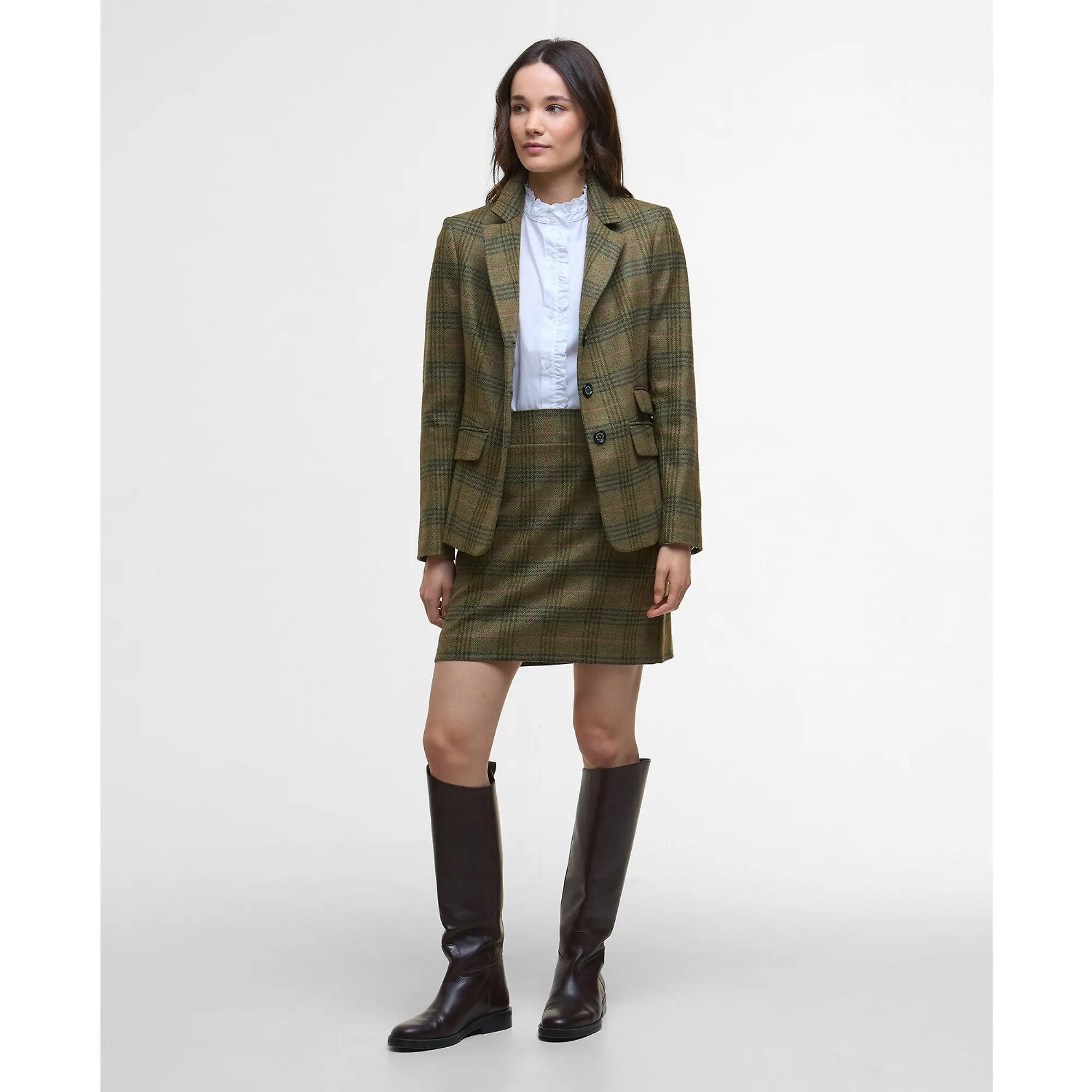 Product image 3 of 7 of Barbour Women's Carlby Tailored Jacket - Arabesque/Brown