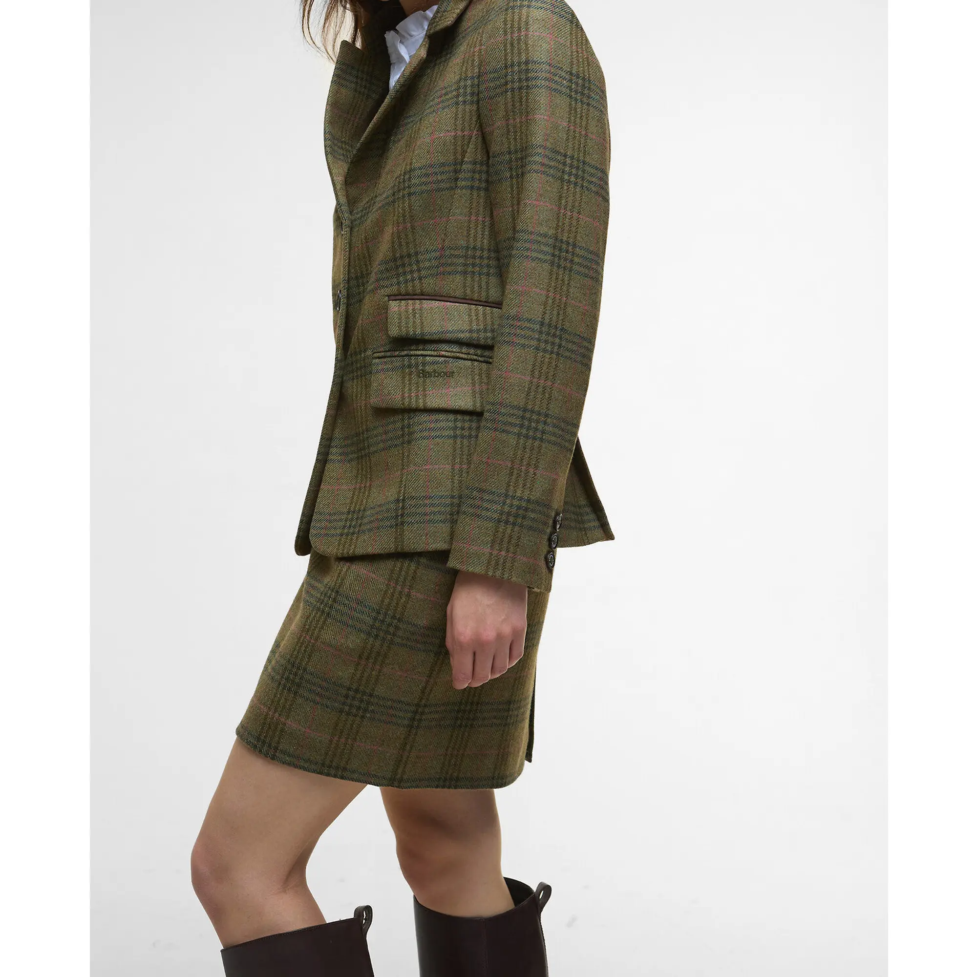Product image 6 of 7 of Barbour Women's Carlby Tailored Jacket - Arabesque/Brown