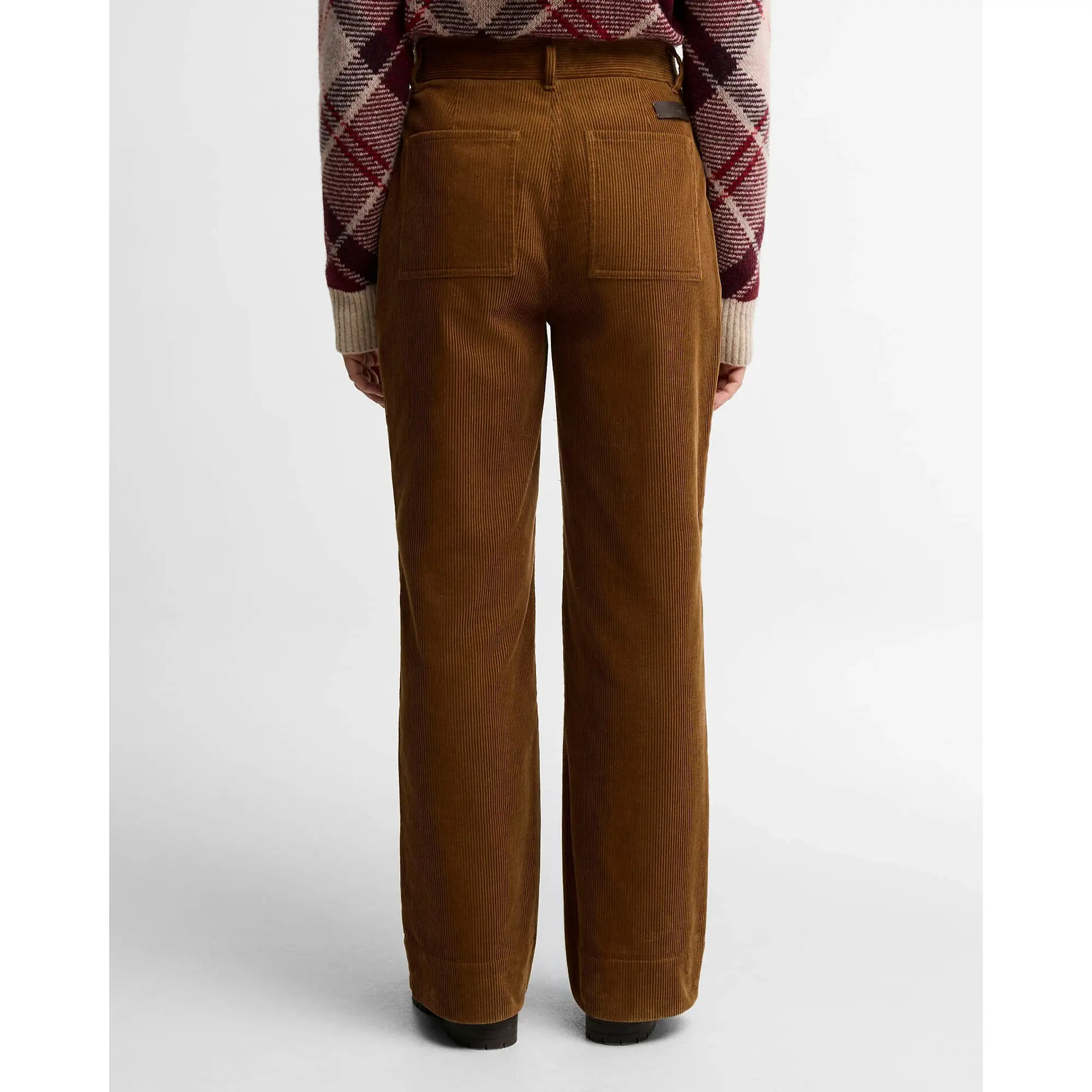 Product image 4 of 5 of Barbour Women's Emmy Cord Flared Trousers - Tan