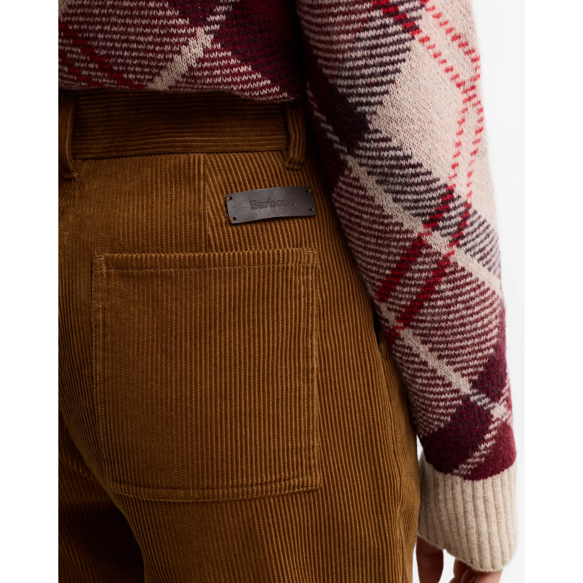 Product image 5 of 5 of Barbour Women's Emmy Cord Flared Trousers - Tan