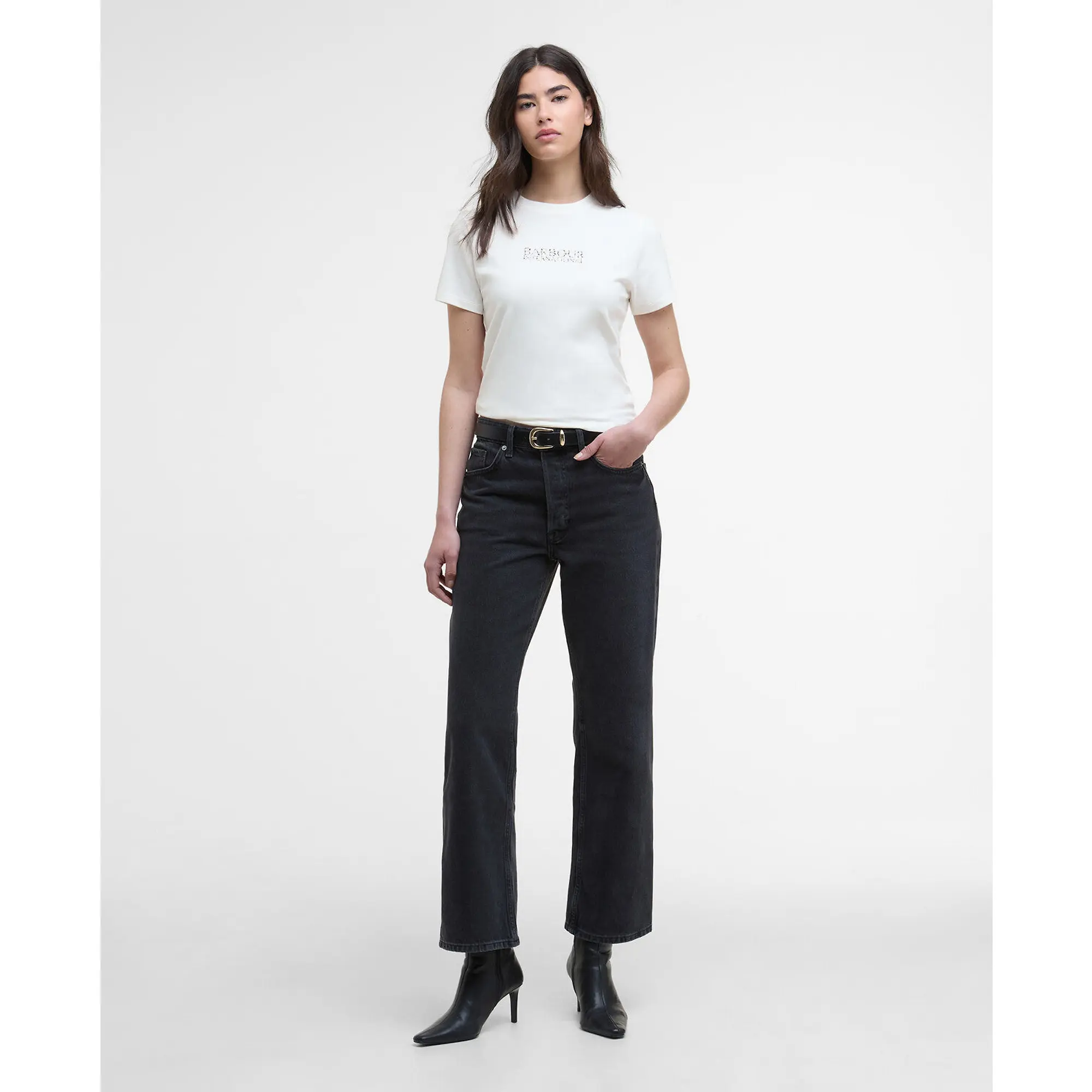 Product image 3 of 5 of Barbour International Women's Harley T-Shirt - Off White