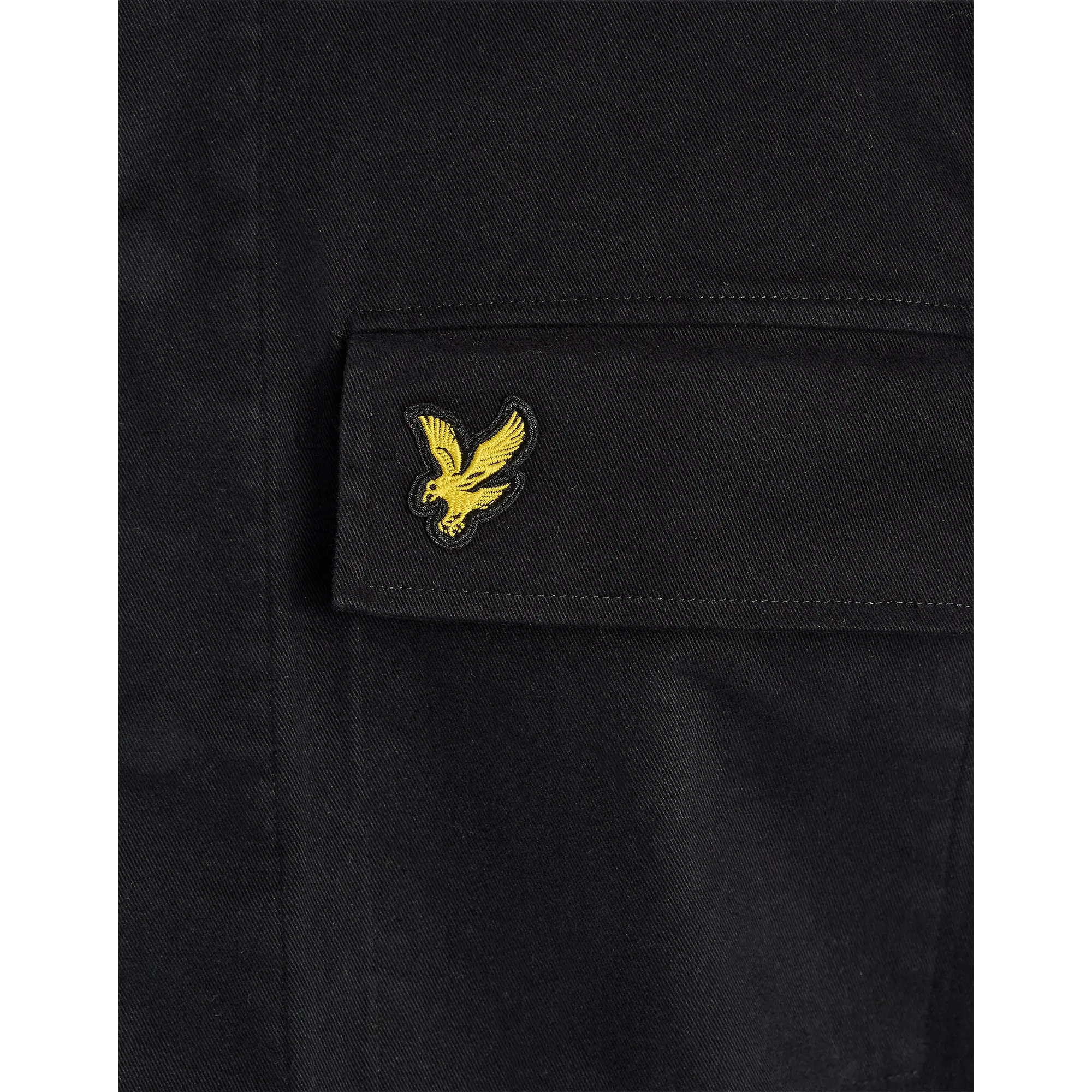 Product image 6 of 6 of Lyle & Scott Men's Washed Overshirt - Jet Black