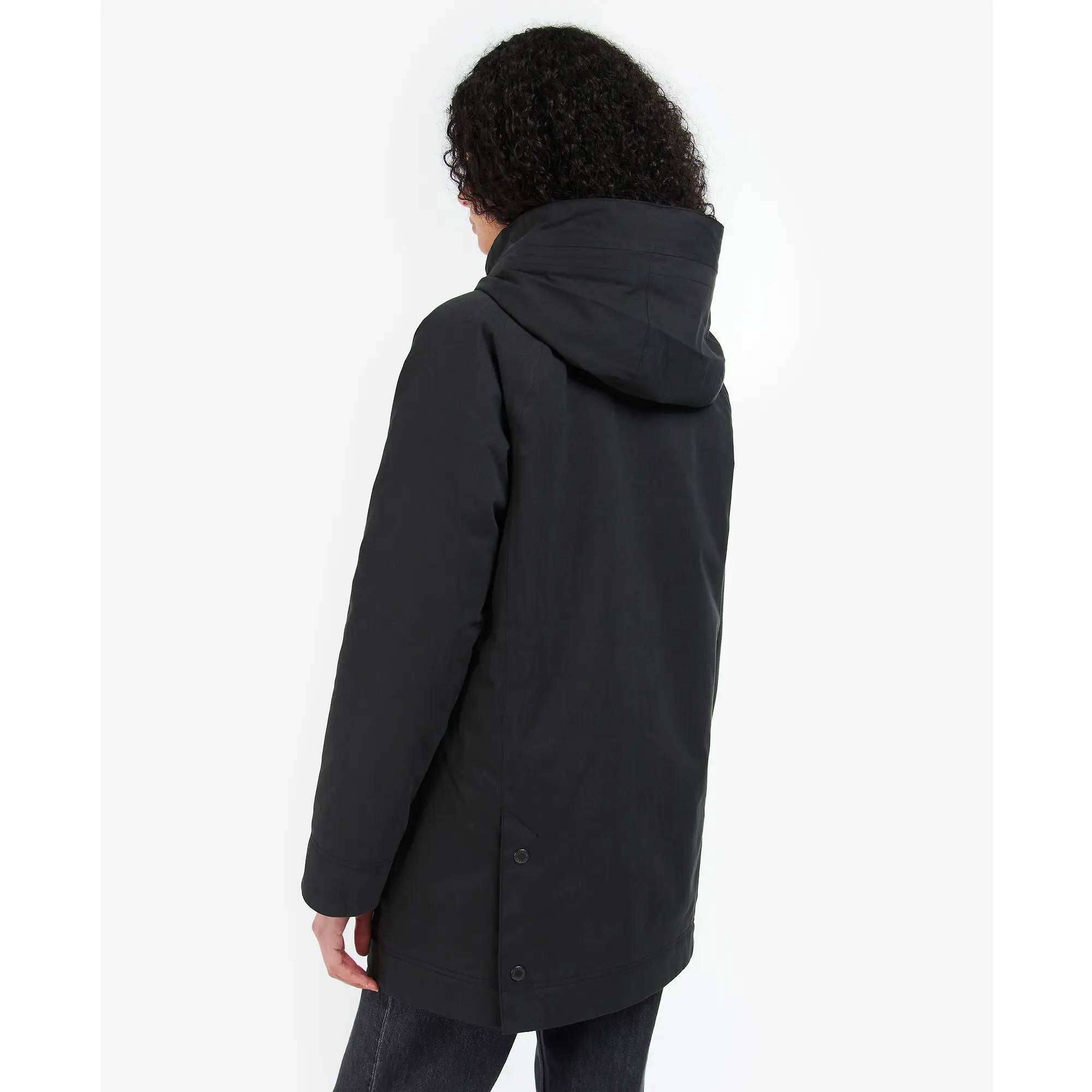 Product image 5 of 8 of Barbour Women's Winter Beadnell Waterproof Jacket - Black/Ancient Tartan