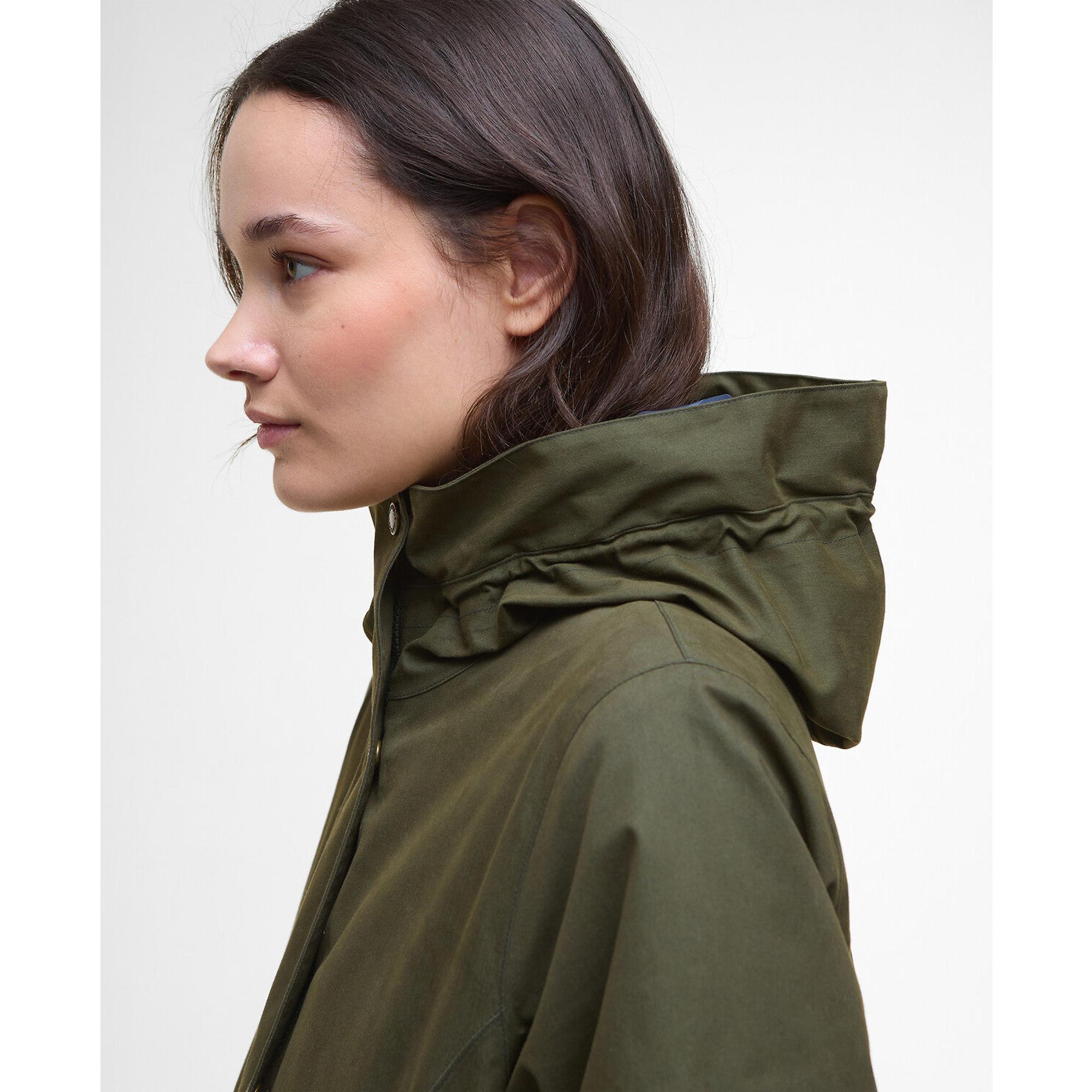 Barbour Women's Bamburgh Waterproof Jacket - Olive/Classic