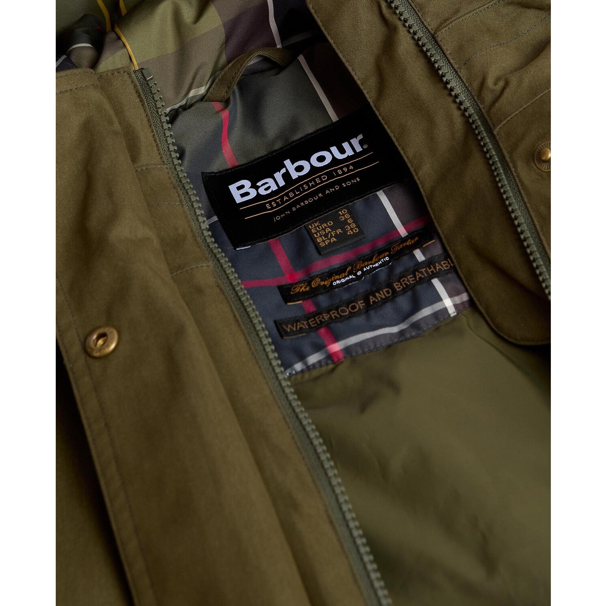 Barbour Women's Bamburgh Waterproof Jacket - Olive/Classic