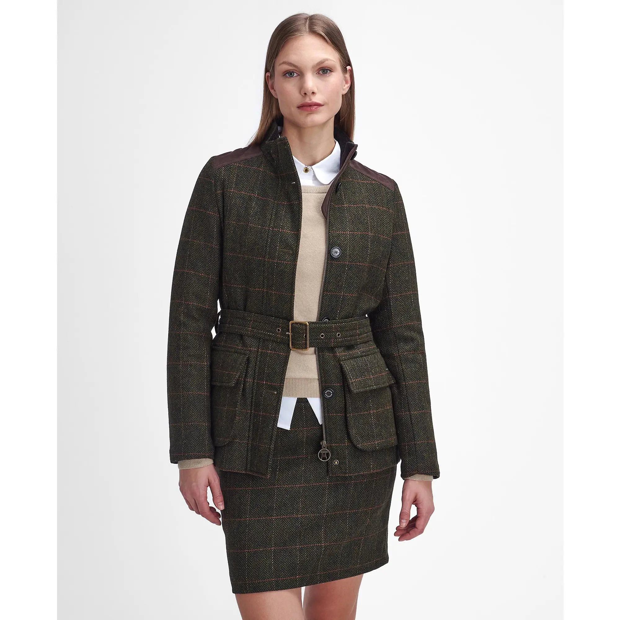 Product image 2 of 8 of Barbour Women's Hollie Wool Jacket - Spiced Pumpkin