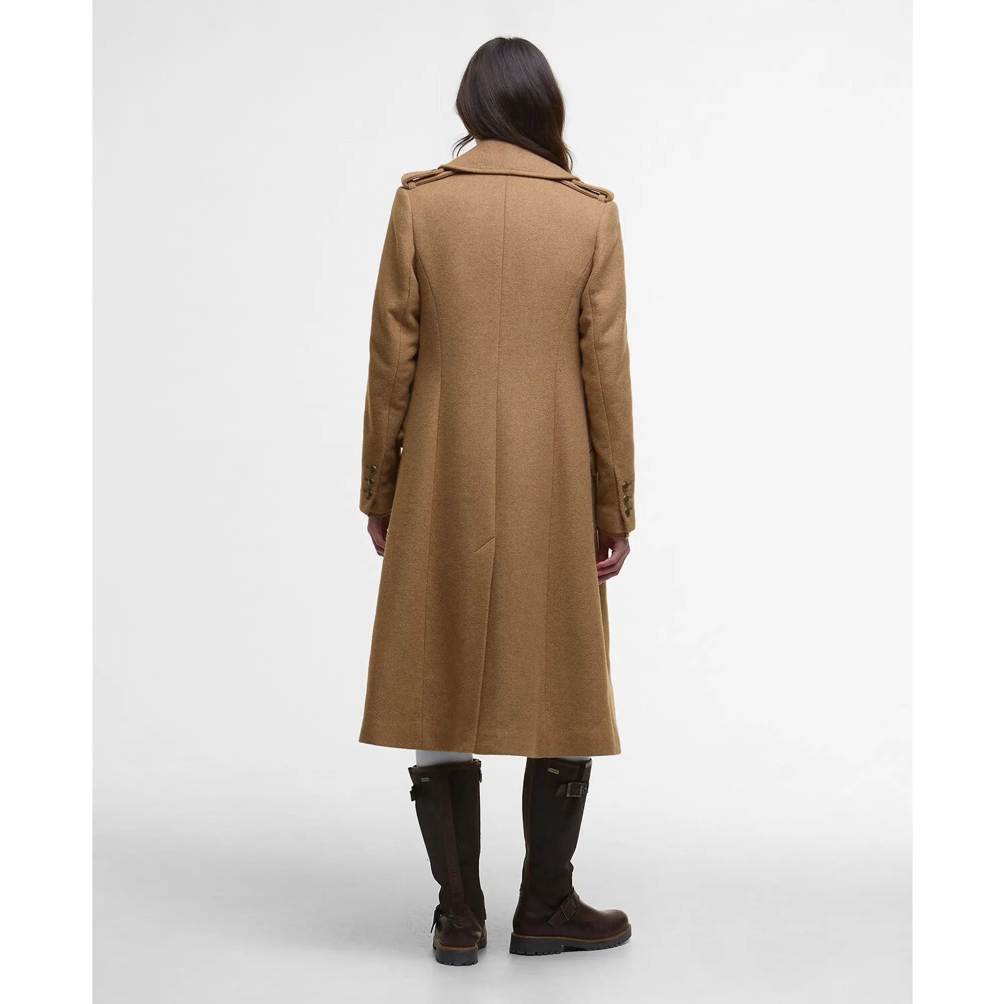 Product image 4 of 9 of Barbour Women's Cottesmore Wool Coat - Camel