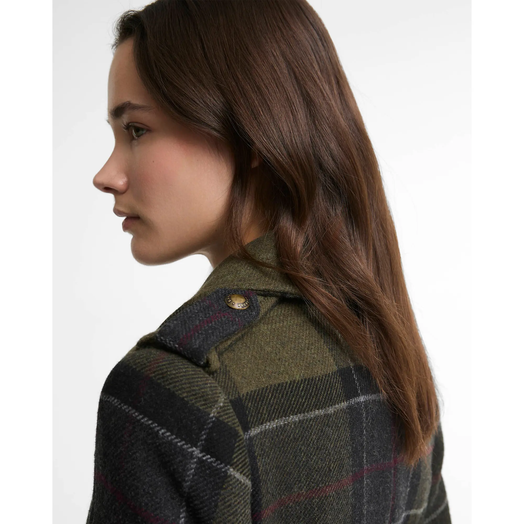 Product image 5 of 8 of Barbour Women's Cottesmore Checked Wool Coat - Shadow Classic Tartan
