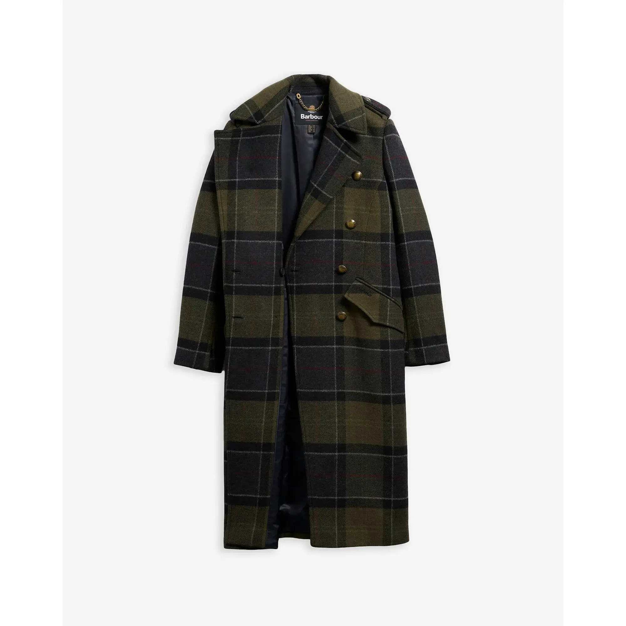Product image 8 of 8 of Barbour Women's Cottesmore Checked Wool Coat - Shadow Classic Tartan