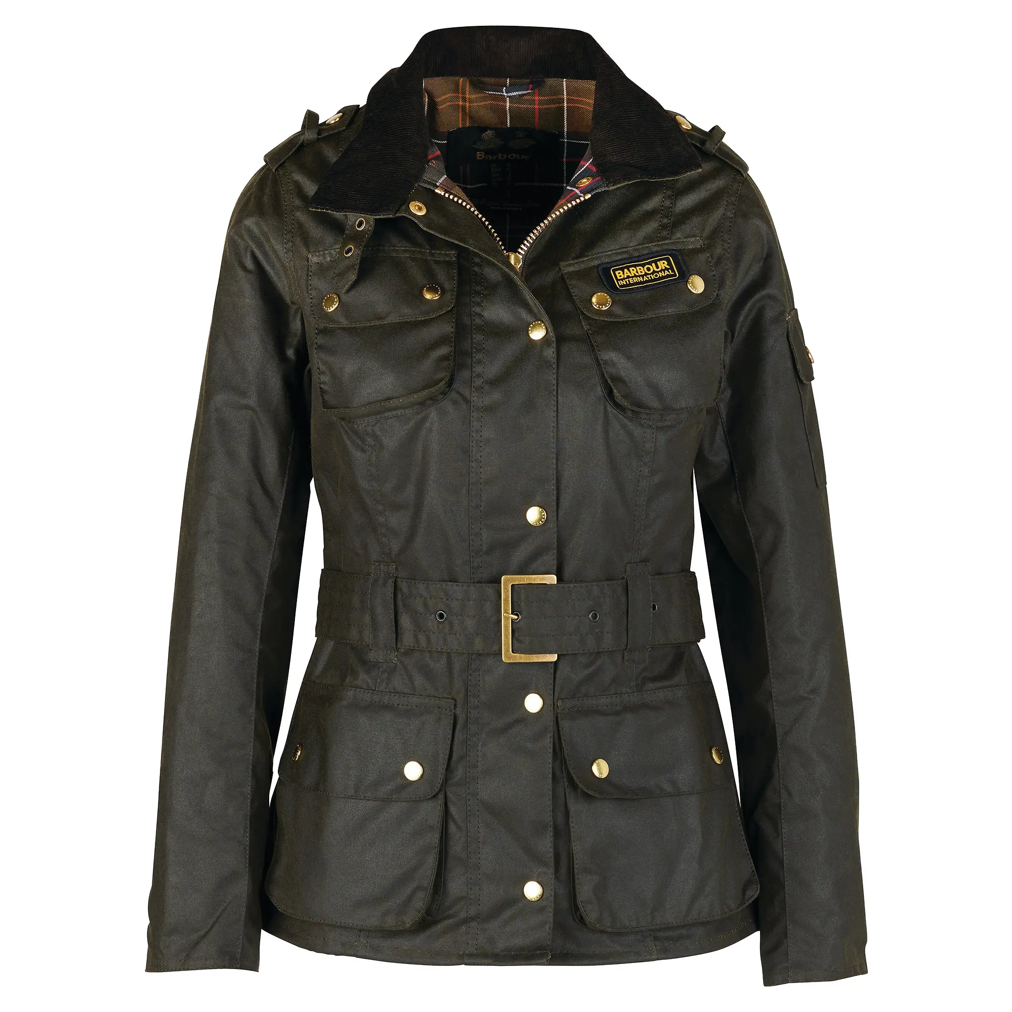 Product image 1 of 13 of Barbour International Women's International Wax Jacket - Olive