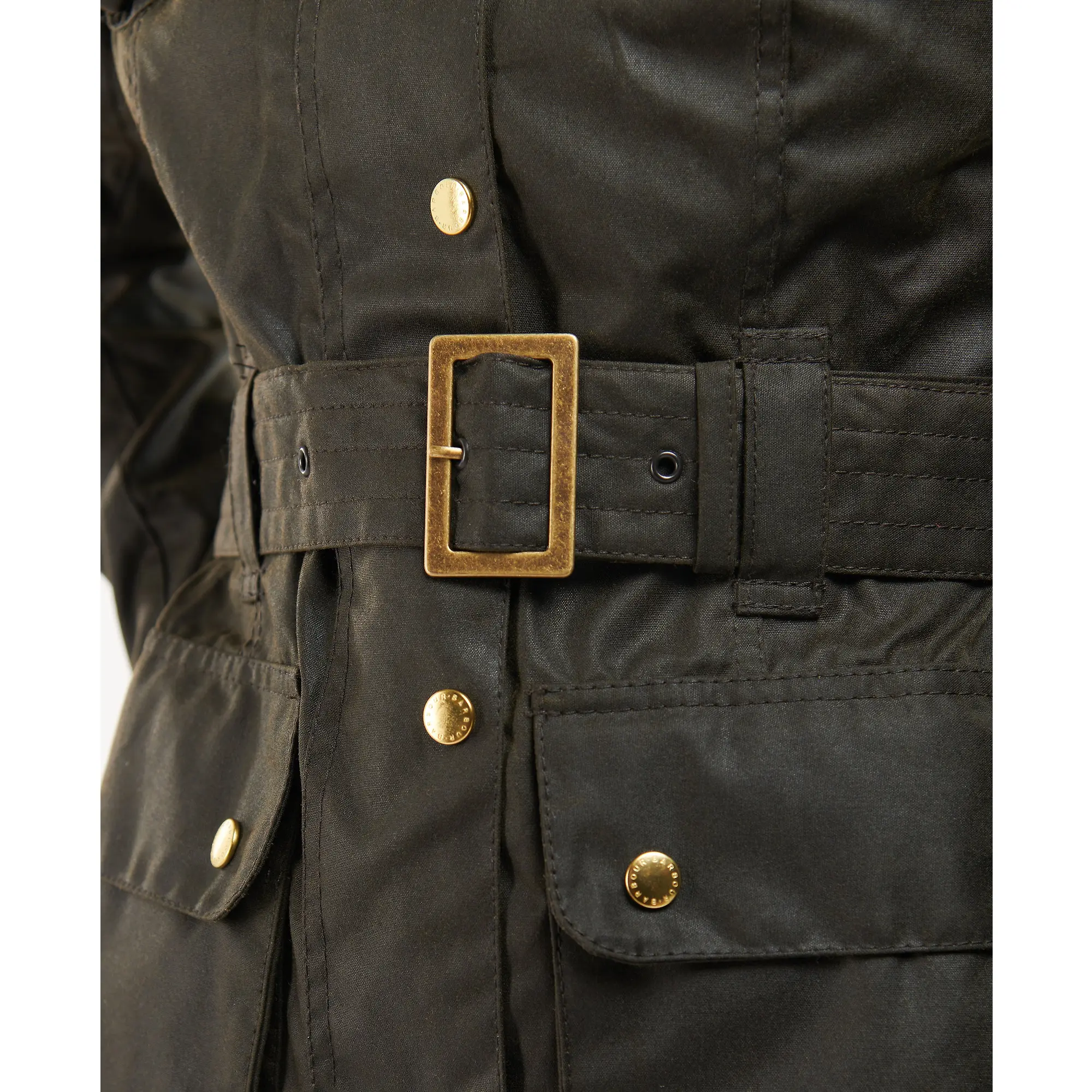 Product image 9 of 13 of Barbour International Women's International Wax Jacket - Olive