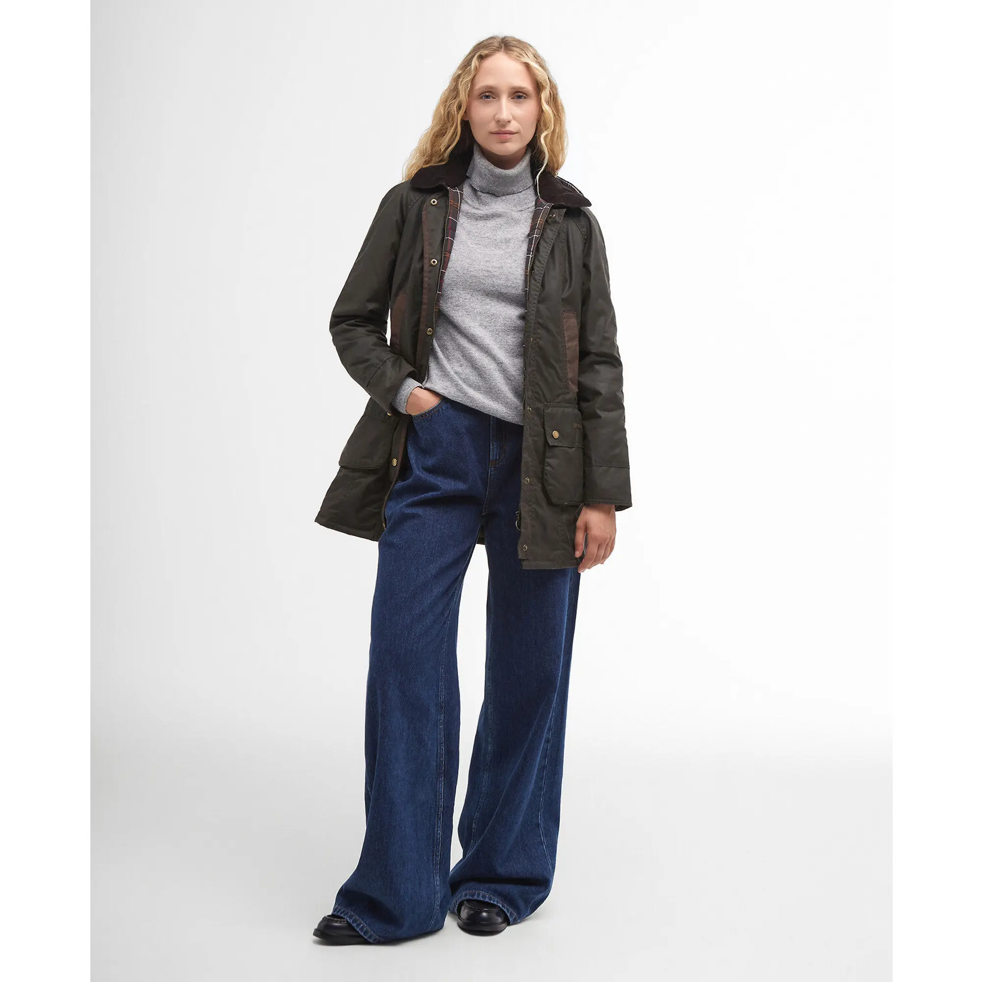 Product image 3 of 11 of Barbour Women's Bower Wax Jacket - Olive/Classic