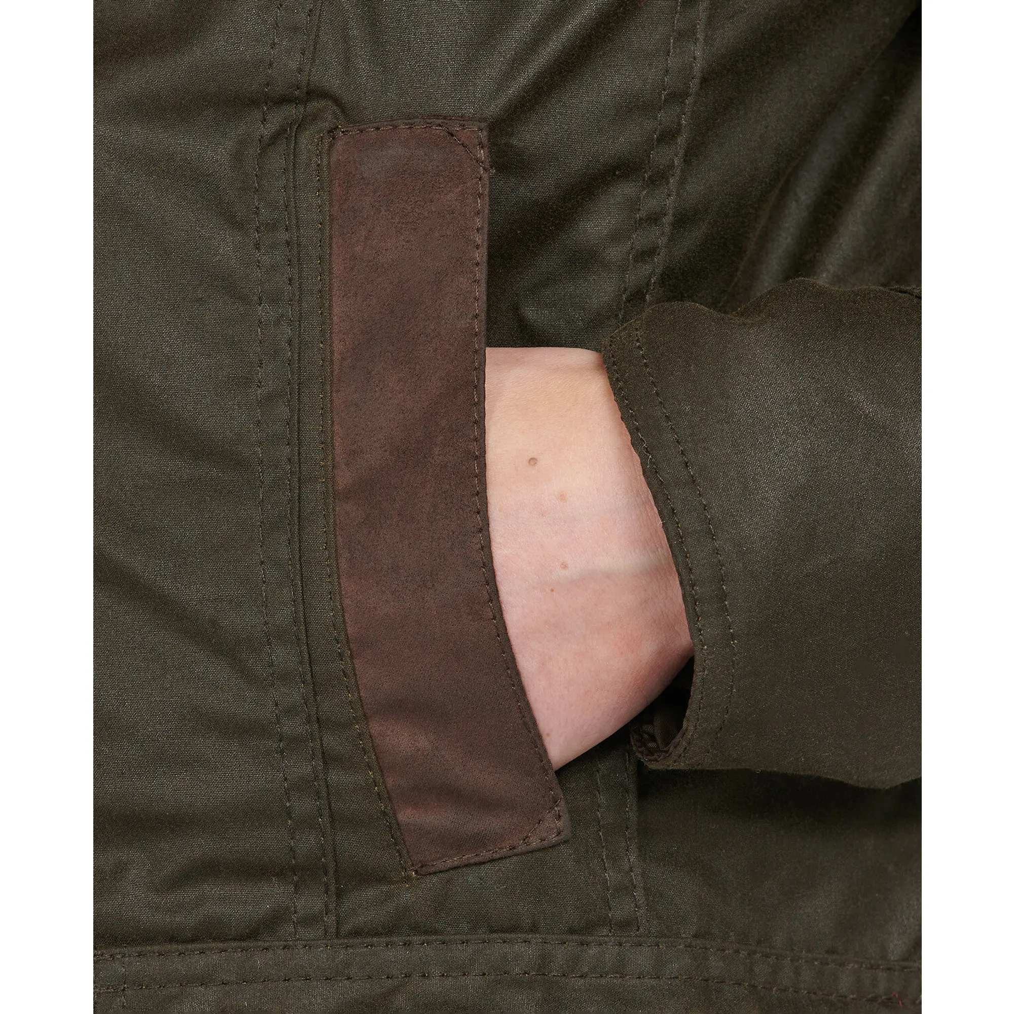 Product image 9 of 11 of Barbour Women's Bower Wax Jacket - Olive/Classic