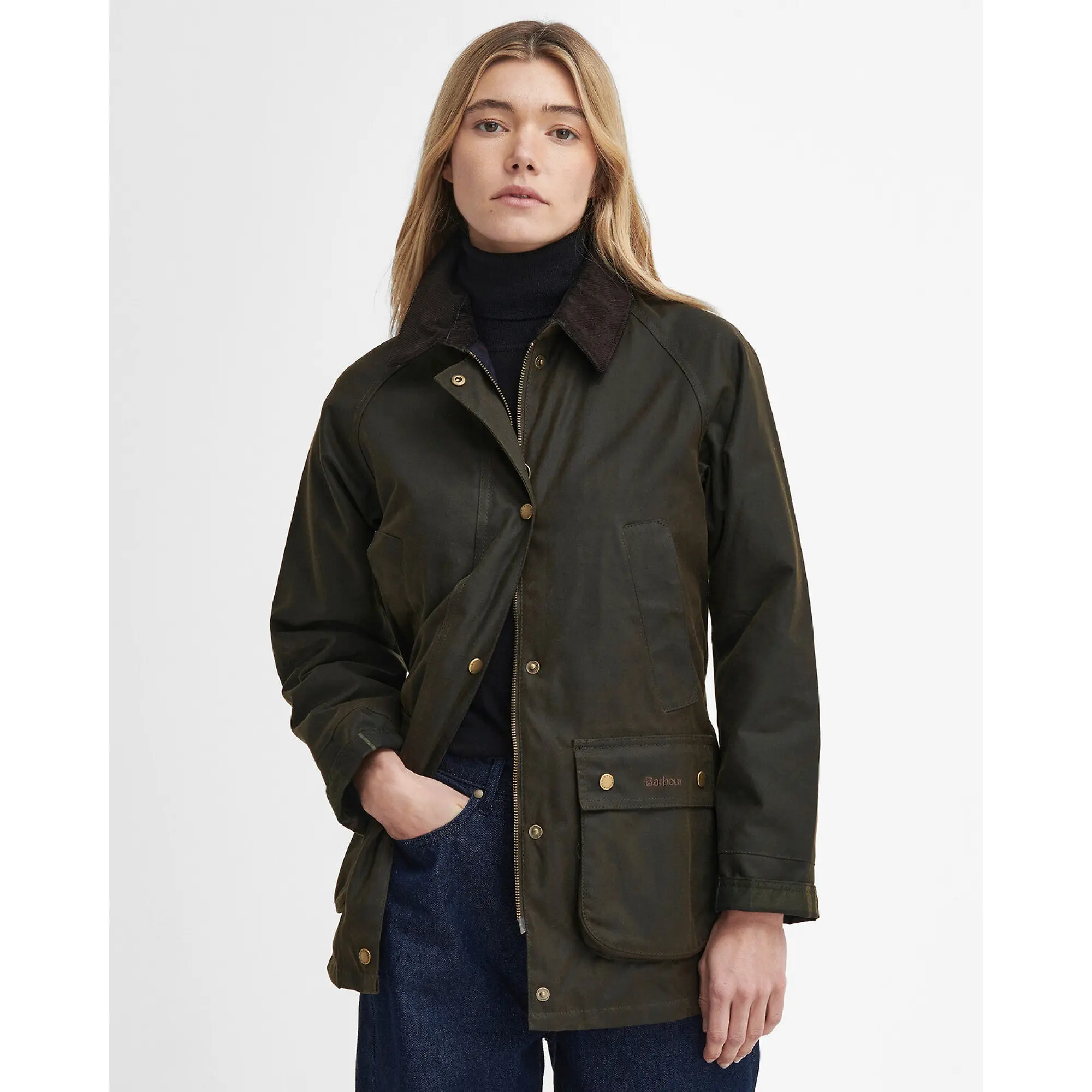 Product image 2 of 11 of Barbour Women's Acorn Wax Jacket - Olive
