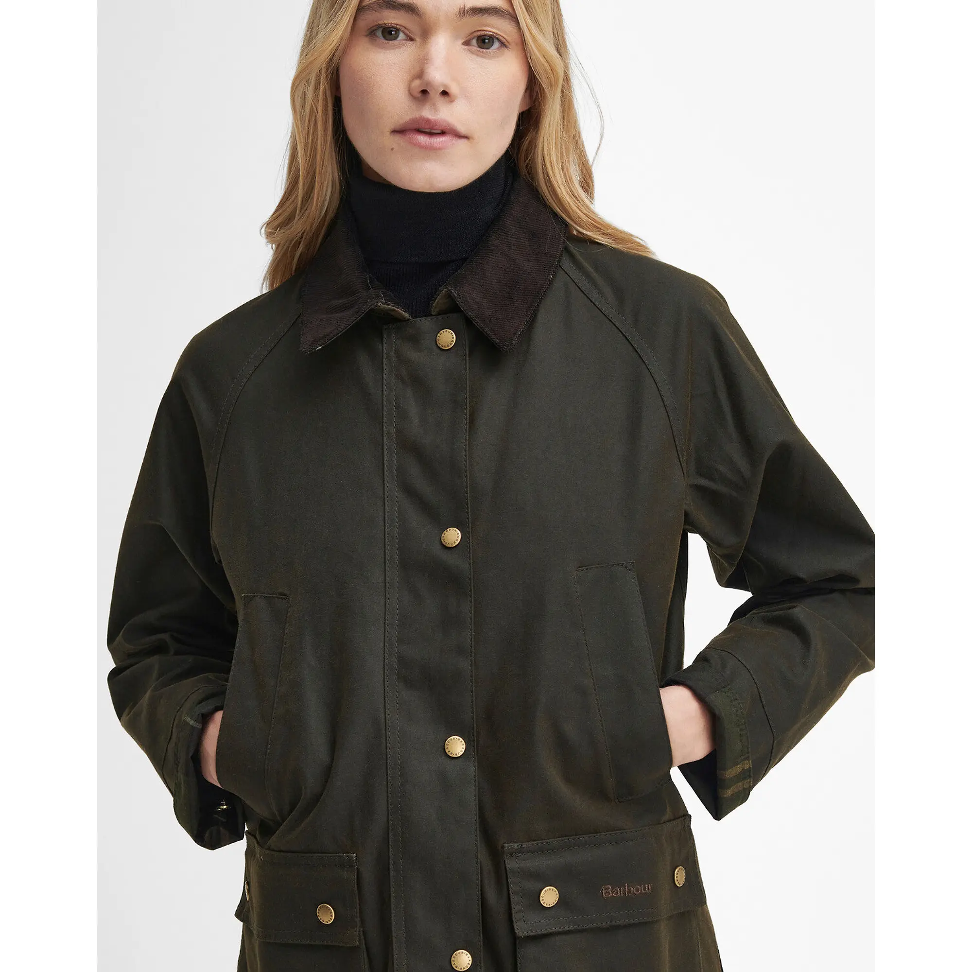 Product image 5 of 11 of Barbour Women's Acorn Wax Jacket - Olive