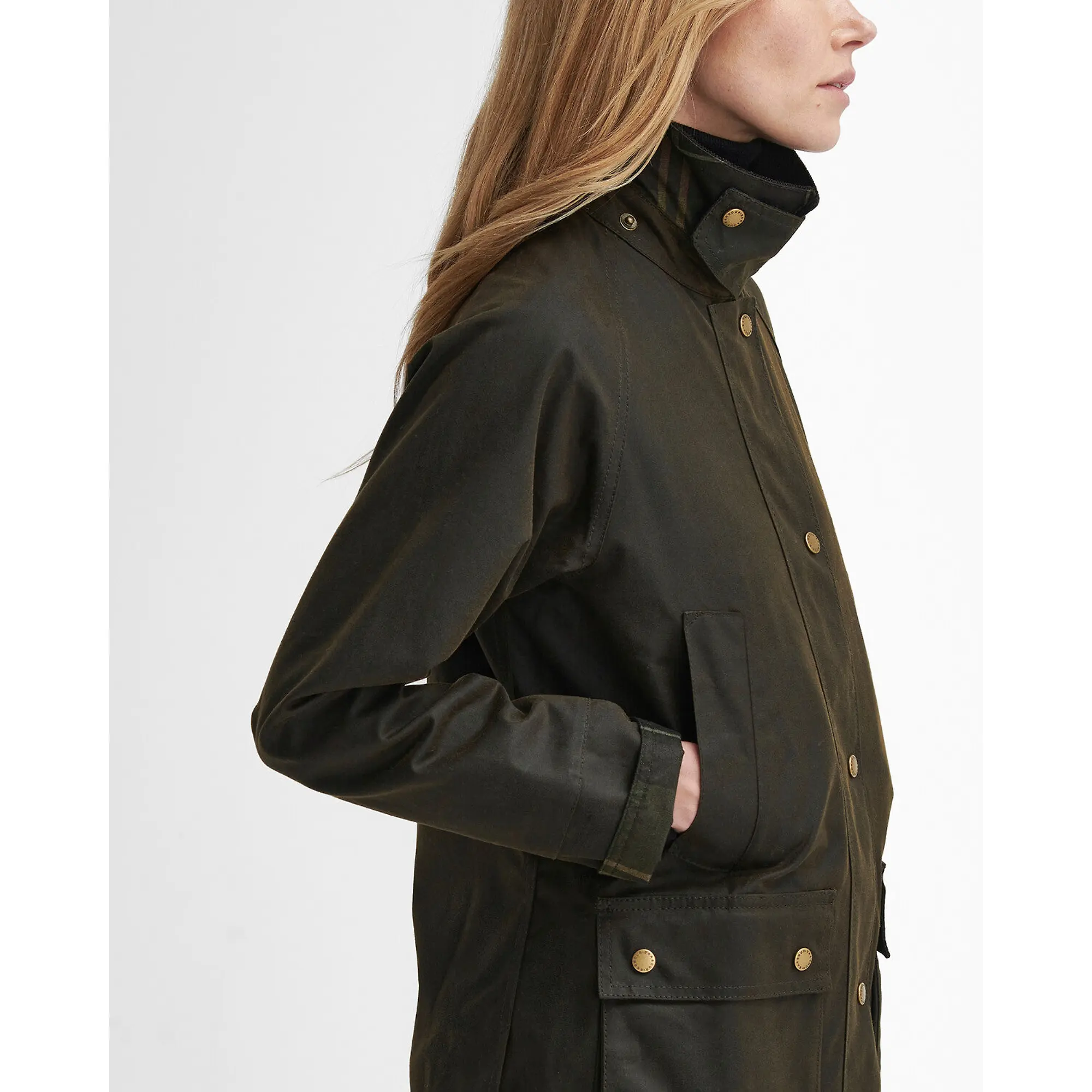 Product image 7 of 11 of Barbour Women's Acorn Wax Jacket - Olive
