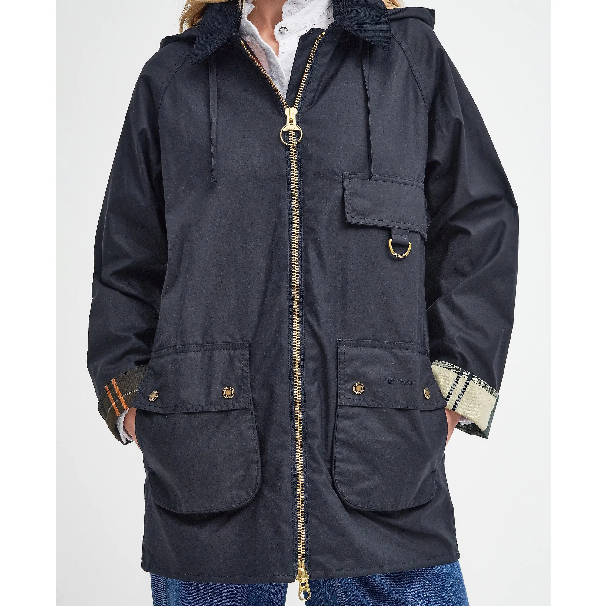 Product image 6 of 7 of Barbour Women's Highclere Wax Jacket - Navy