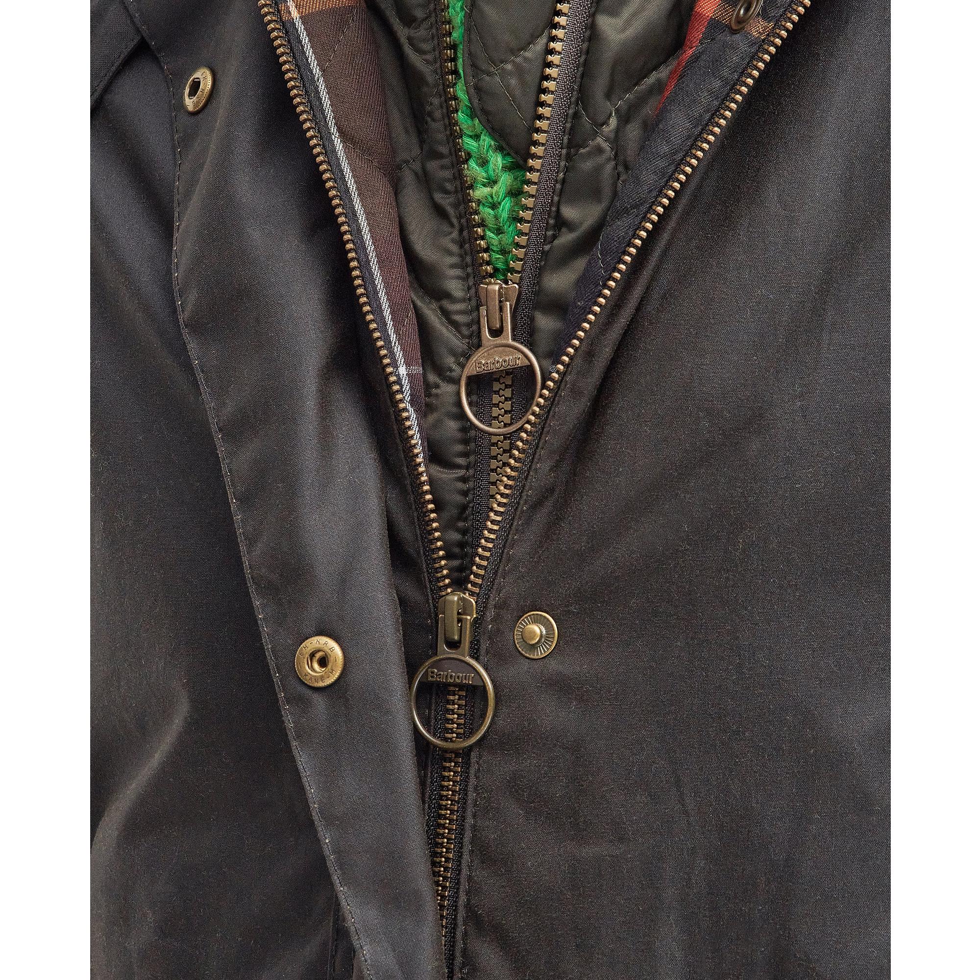 Barbour Women's Long Cannich Wax Jacket - Olive | British Attire