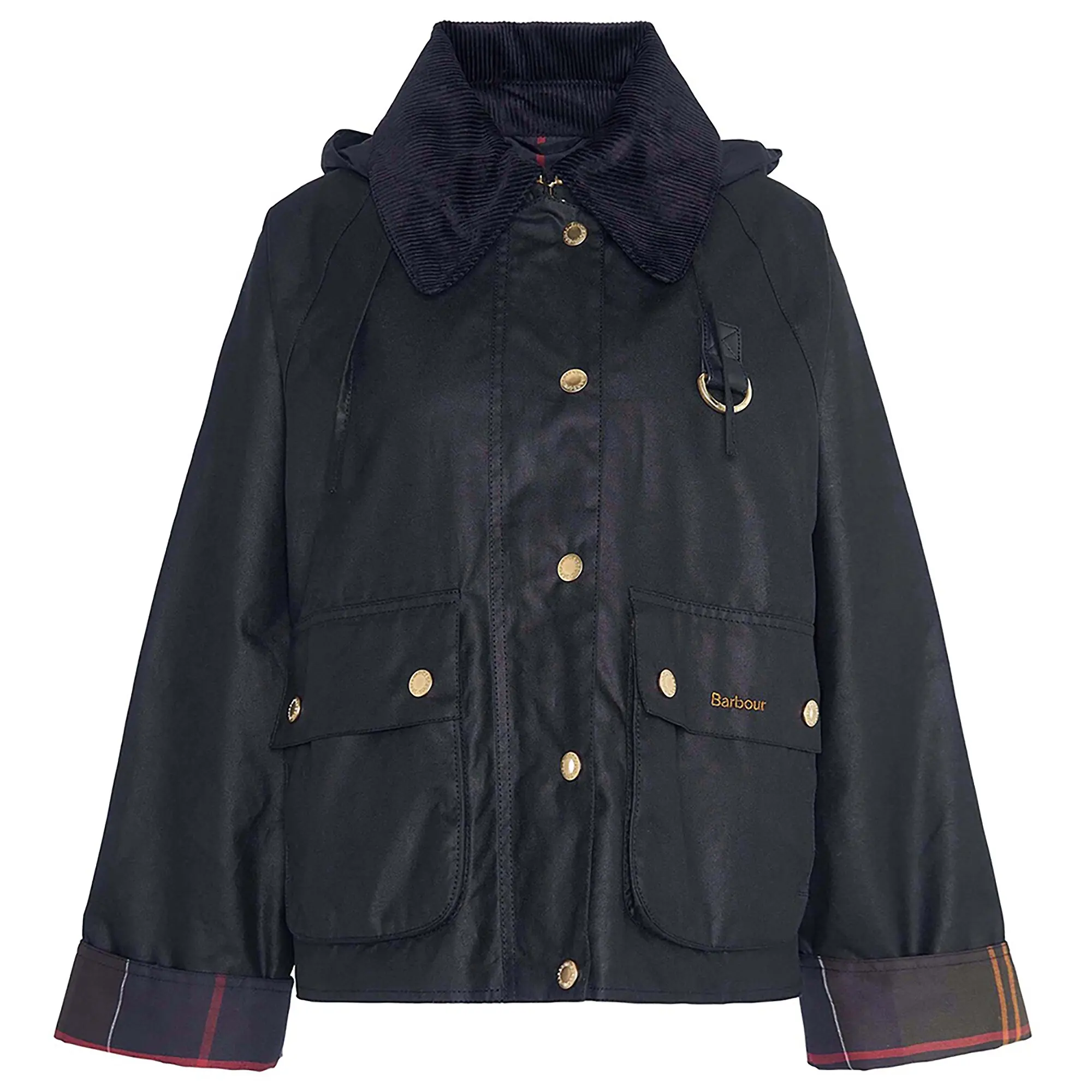 Product image 1 of 9 of Barbour Women's Reighton Spey Wax Jacket - Black/Classic
