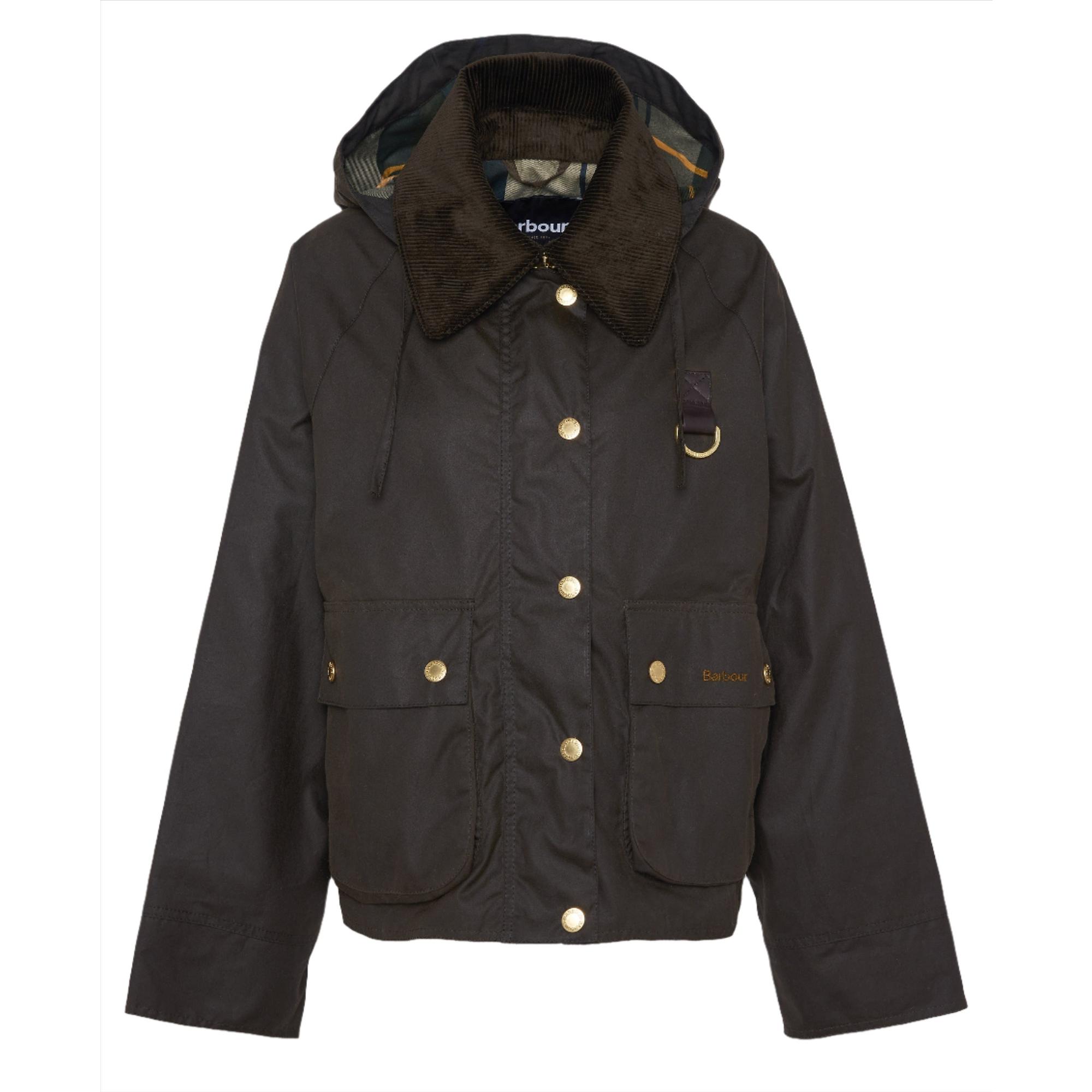 Barbour SPEY ノンオイル レディース Barbour Women's Reighton Spey Wax Jacket - Olive | British Attire