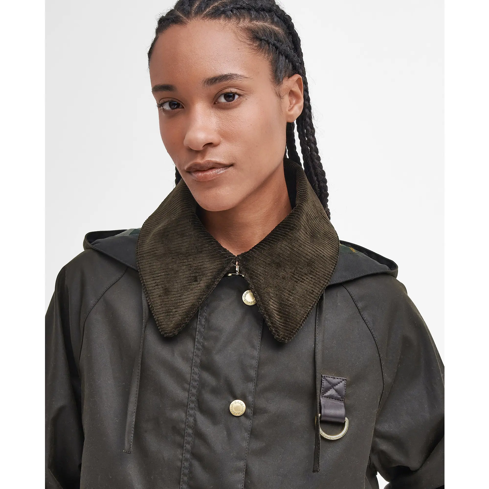 Product image 5 of 7 of Barbour Women's Reighton Spey Wax Jacket - Olive